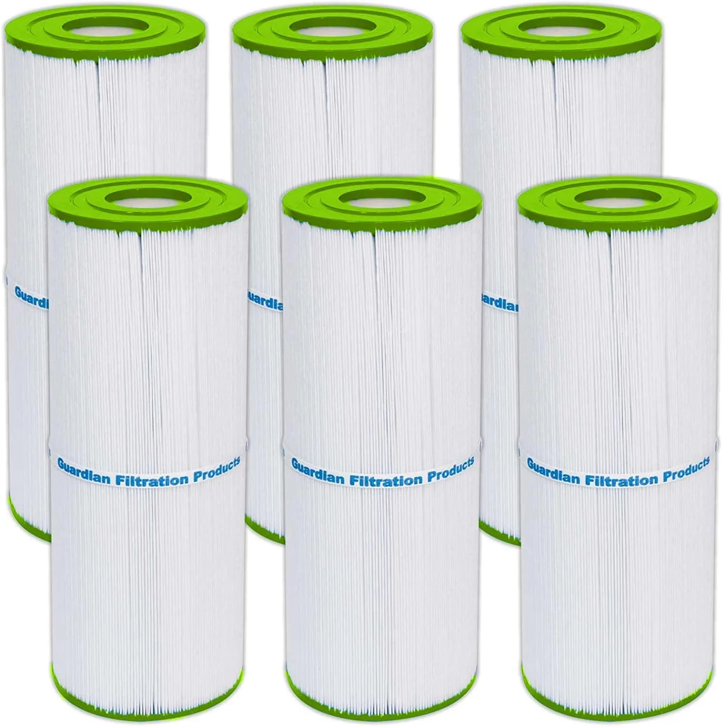 فیلتر کارتریجی تصفیه آب اسپا Guardian Filtration Products مدل 413-212-06 بسته شش تایی جایگزین Pleatco PRB50IN, Unicel C-4950, Filbur FC-2390