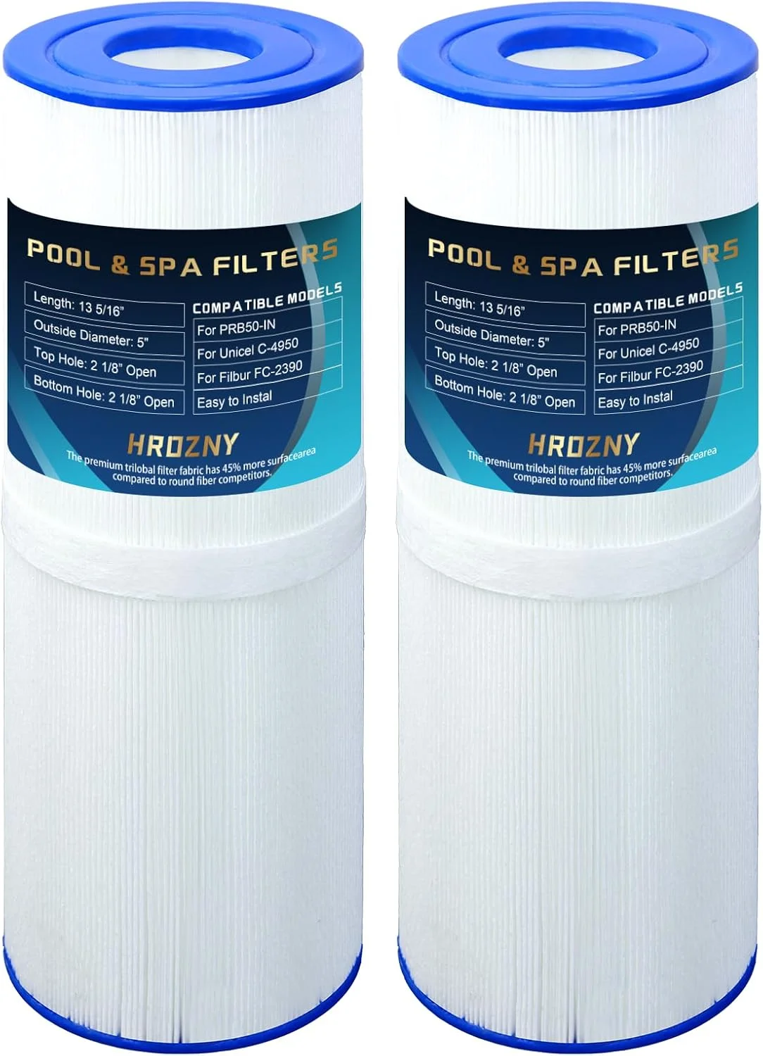 فیلتر جایگزین اسپا Hrozny PRB50-IN, PLFPRB50-IN مناسب برای Filbur FC-2390، برای Unicel C-4950، برای جکوزی J210/J220/J235/J245/J275، برای 413-212-02، 373045، فیلتر وان آب گرم 5X13