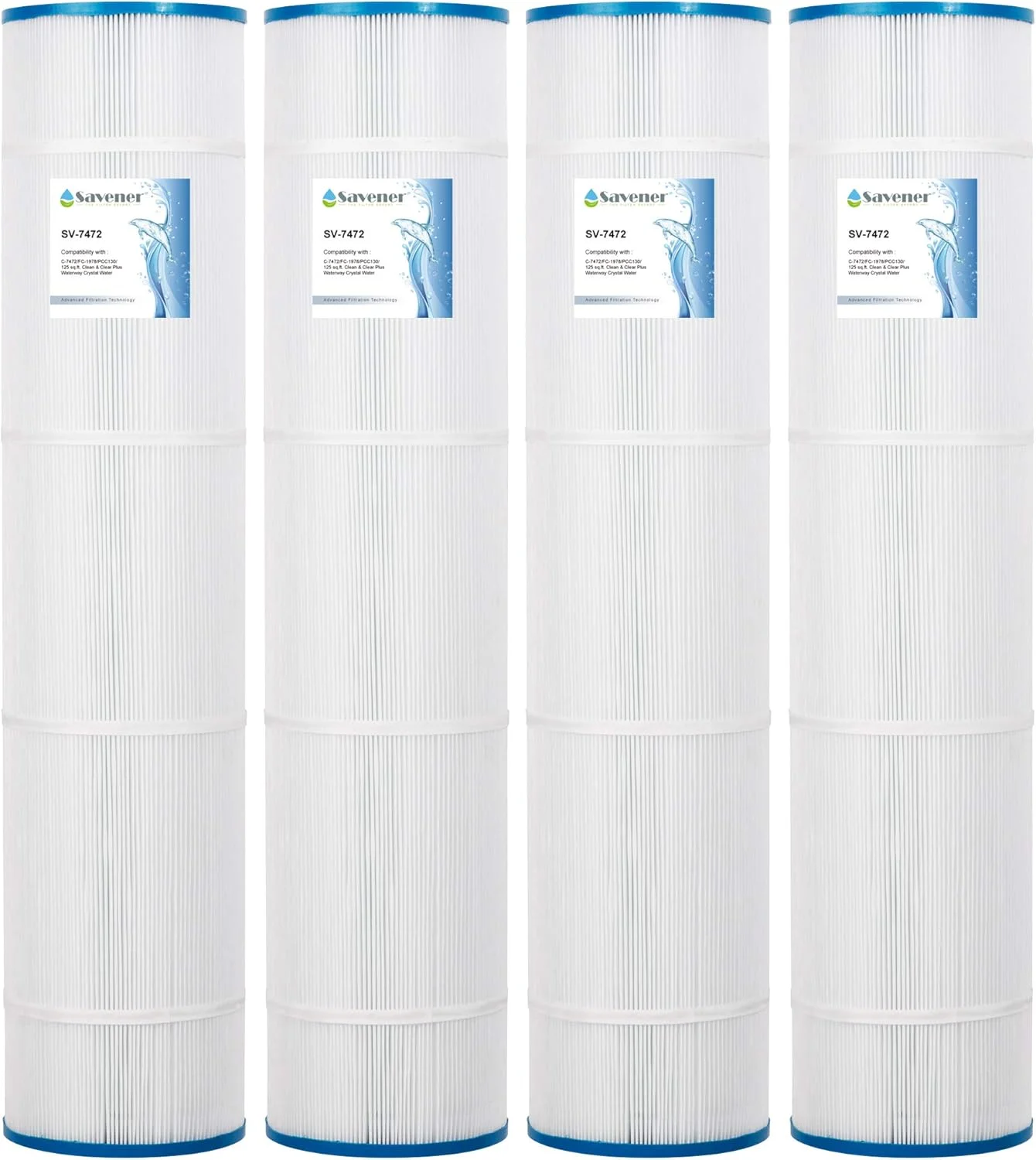 فیلتر جایگزین استخر شنا ساونر PCC130، بسته 4 عددی