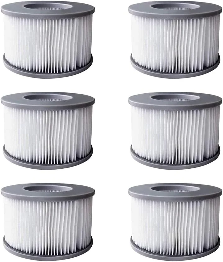 فیلترهای وان آب گرم YanBan، بسته 6 عددی، مناسب برای استخرهای بادی MSpa، پمپ کارتریج فیلتر نسخه پیشرفته مناسب برای تمام وان های آب گرم MSPA فعلی