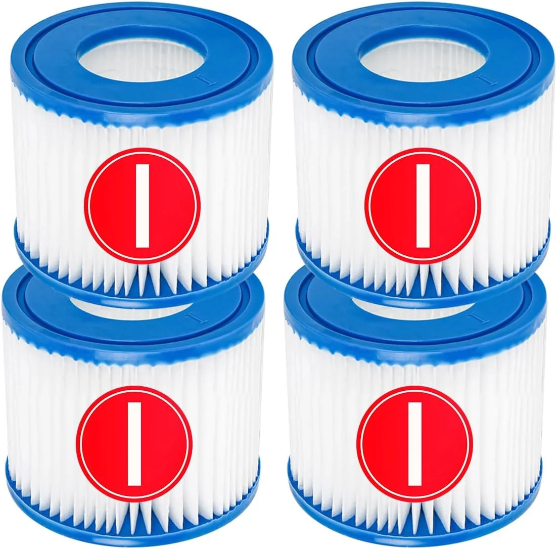 فیلتر کارتریجی استخر YanBan سازگار با پمپ فیلتر Best-Way 58381، بسته 4 عددی فیلتر جایگزین سازگار با Flowclear