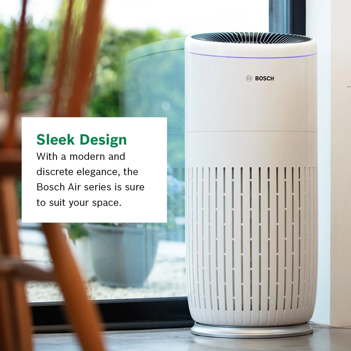 دستگاه تصفیه هوا بوش ترموتکنولوژی Air 4000 سفید رنگ دارای فیلتر HEPA با رتبه ENERGY STAR (پوشش دهی تا 125 متر مربع)