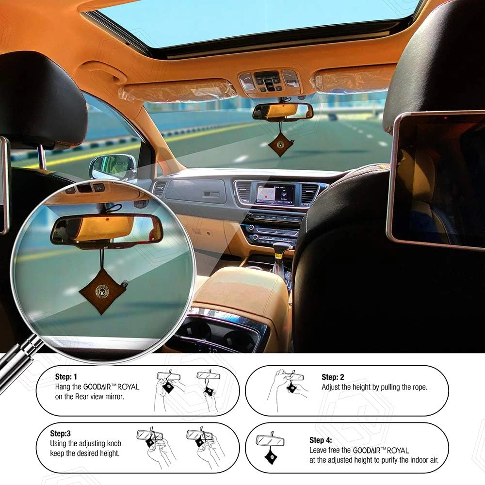 خوشبو کننده و تصفیه کننده هوای غیر برقی خودرو مدل رویال - رایحه قهوه رمانتیک