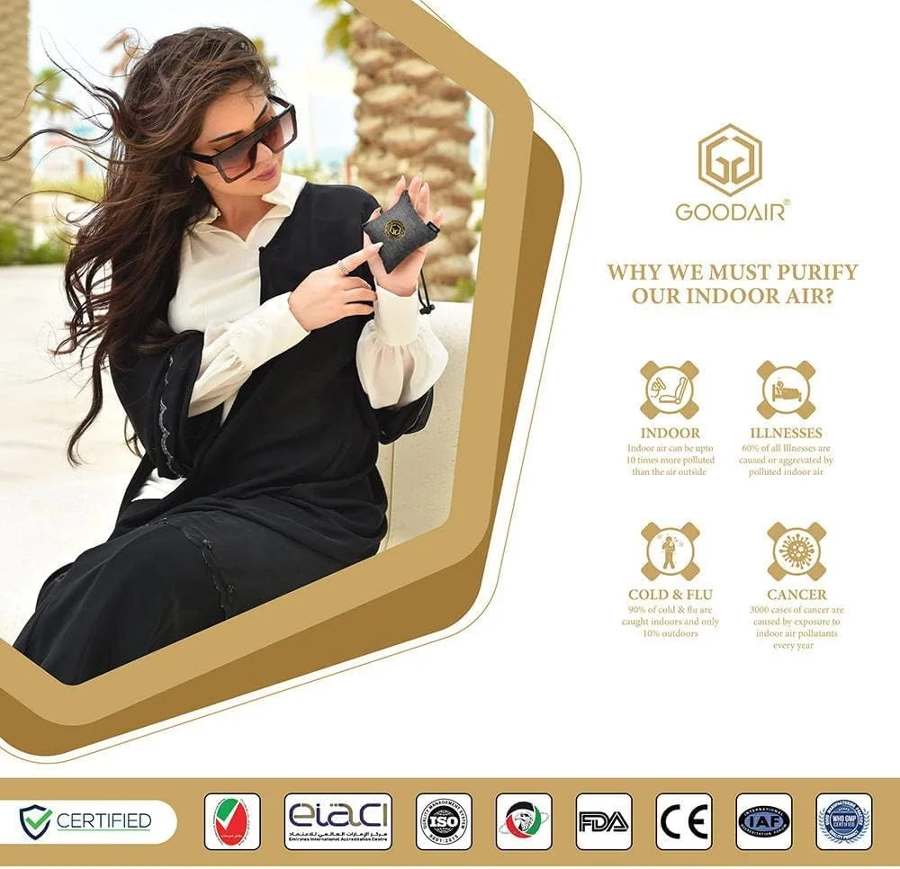 دستگاه تصفیه هوای غیر برقی خودرو GOODAIR ROYAL - نقره ای شیک