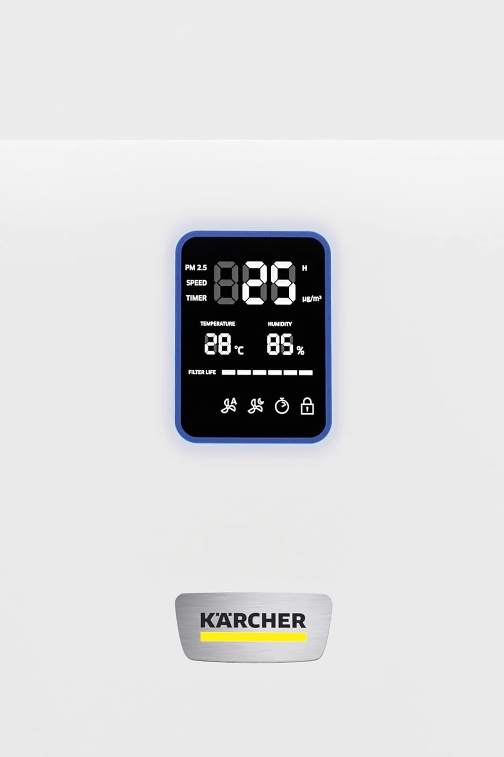 دستگاه تصفیه هوای کارچر AF 50 برای اتاق های بزرگ، دارای فیلتر HEPA 13 و کربن فعال، حذف 99.95% ذرات آلرژی زا، گرده، گرد و غبار و حالت خودکار با سنسور لیزری کیفیت هوا، برای اتاق هایی تا 100 متر مربع - تصویر 2