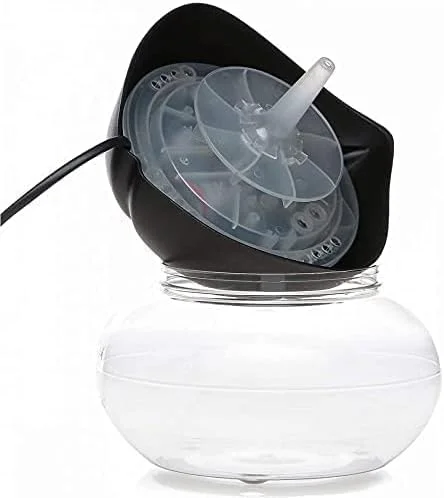 NTECH خوشبو کننده هوا، تصفیه کننده هوا و مرطوب کننده هوا برقی با طراحی برگ جدید، مناسب منزل، آشپزخانه و اتاق کار - مشکی