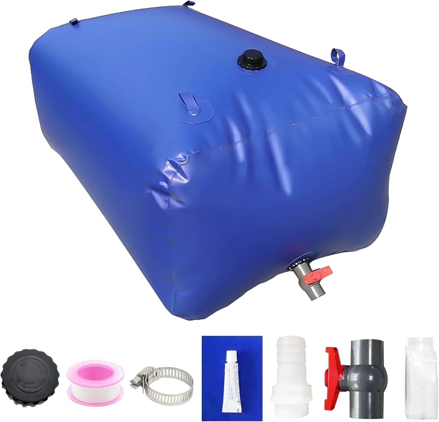 مخزن آب تاشو السافان با ظرفیت بالا 400 لیتر، مناسب برای کمپینگ، باغ، مقاومت در برابر خشکسالی، کیسه آب نرم تاشو اضطراری برای آبیاری کشاورزی در فضای باز