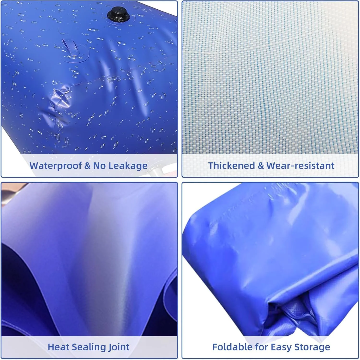 مخزن آب تاشو السافان با ظرفیت بالا 400 لیتر، مناسب برای کمپینگ، باغ، مقاومت در برابر خشکسالی، کیسه آب نرم تاشو اضطراری برای آبیاری کشاورزی در فضای باز مخزن آب تاشو السافان با ظرفیت بالا 400 لیتر، مناسب برای کمپینگ، باغ، مقاومت در برابر خشکسالی، کیسه آب نرم تاشو اضطراری برای آبیاری کشاورزی در فضای باز