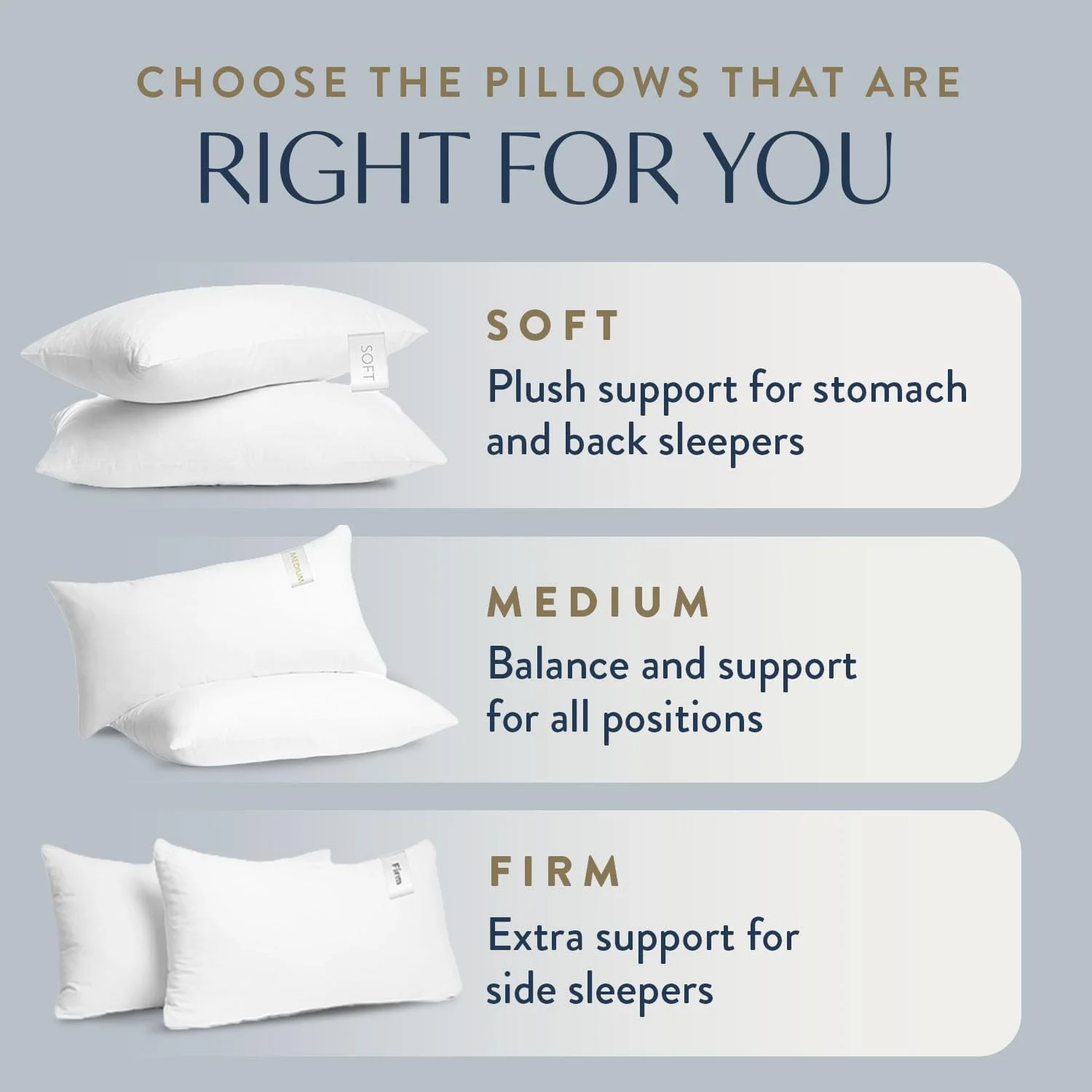 ست دوتایی بالش هتلی دکوری دیجیتال، 100% پنبه - ساخته شده در ایالات متحده آمریکا، بالش های ضد حساسیت با الیاف جایگزین پر برای خوابندگان پهلو و پشت - سه سطح راحتی - (Queen, Silver/Soft)