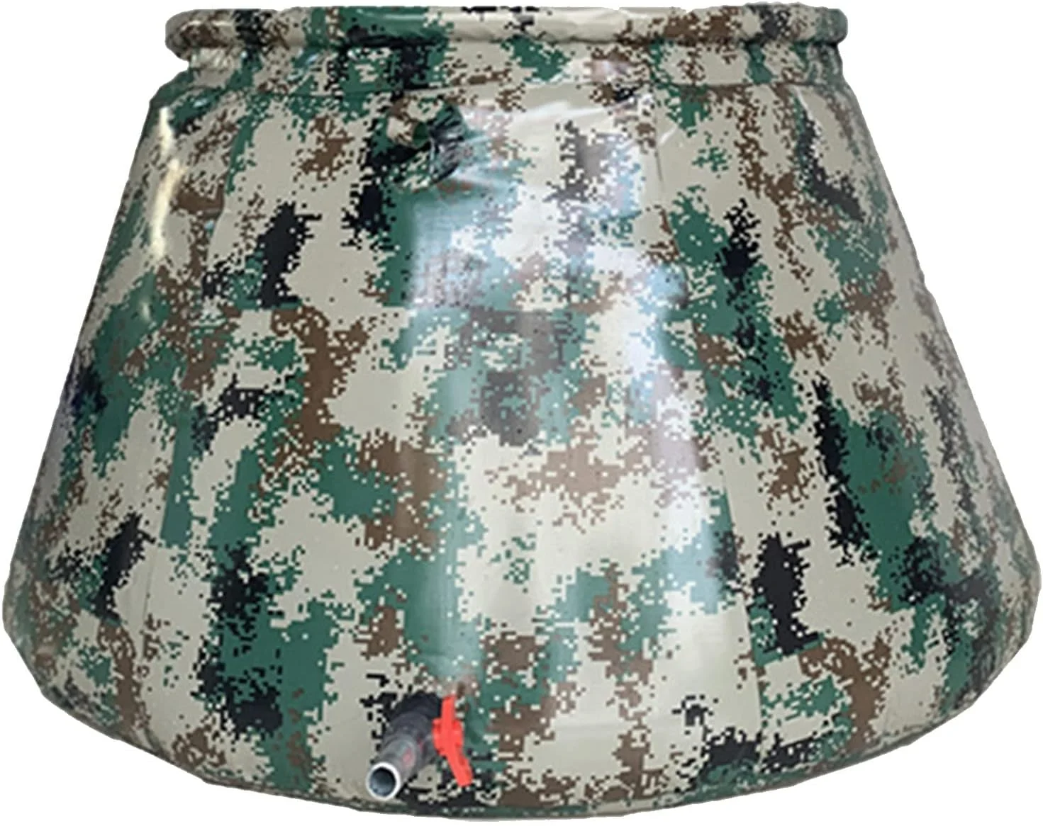 سطل ذخیره آب اضطراری، مخزن آب با ظرفیت بالا برای فضای باز، کیسه آب پلاستیکی انعطاف پذیر قابل استفاده مجدد با شیر، مخزن تاشو مقاوم در برابر خشکی