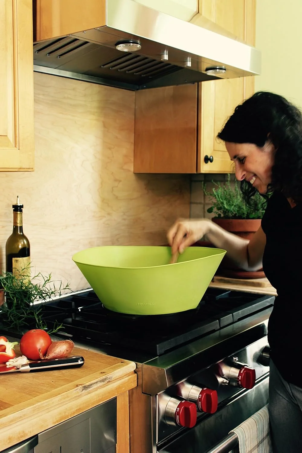 محافظ پاشش روغن سرخ کردنی Frywall 10 (متوسط) - قرمز