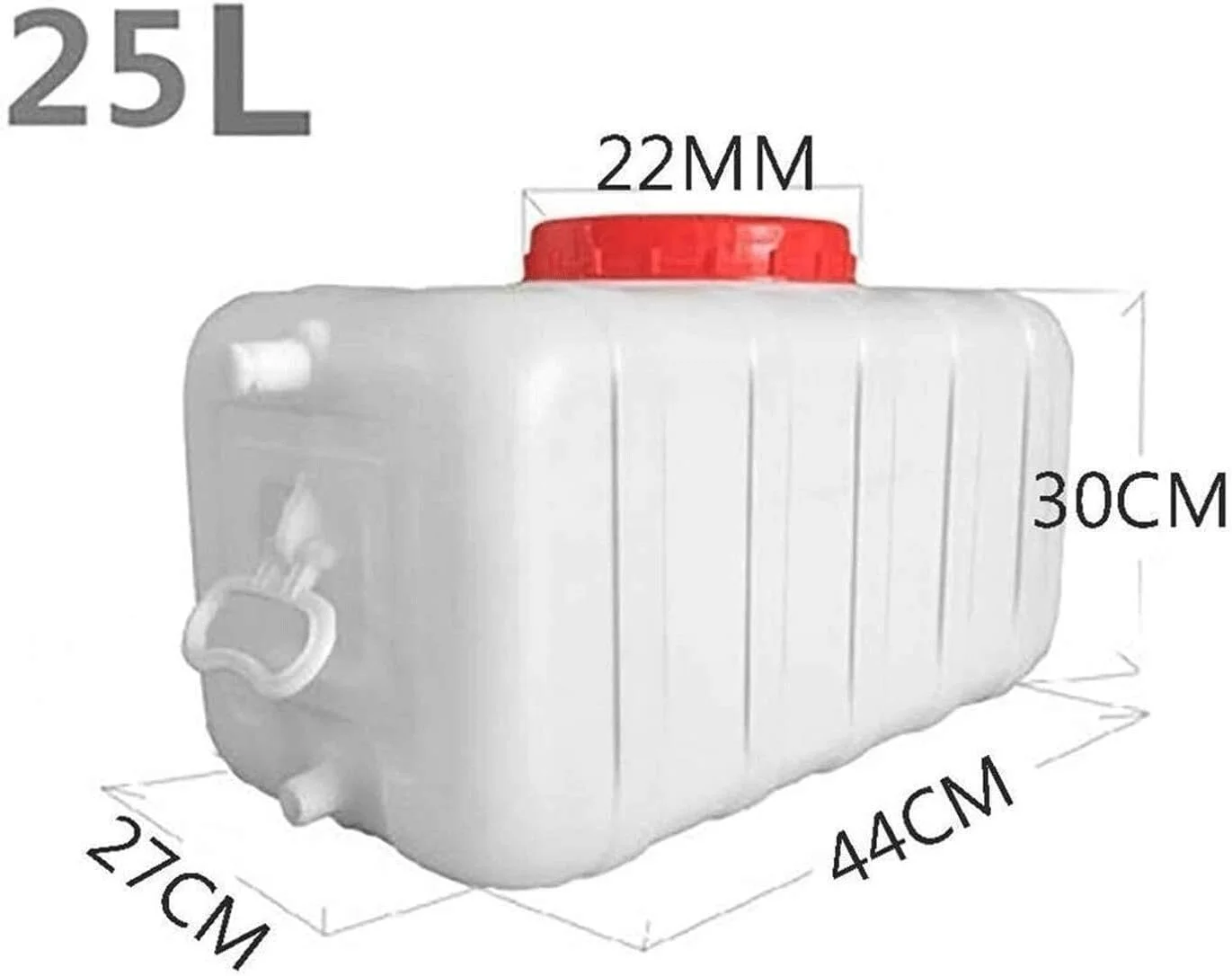 مخزن آب افقی مربعی IJHGH، تانک ذخیره آب با ظرفیت بالا 25L/50L/100L/150L/200L، مخزن آب افقی ضخیم تخمیر با درب، سطل پلاستیکی مواد غذایی