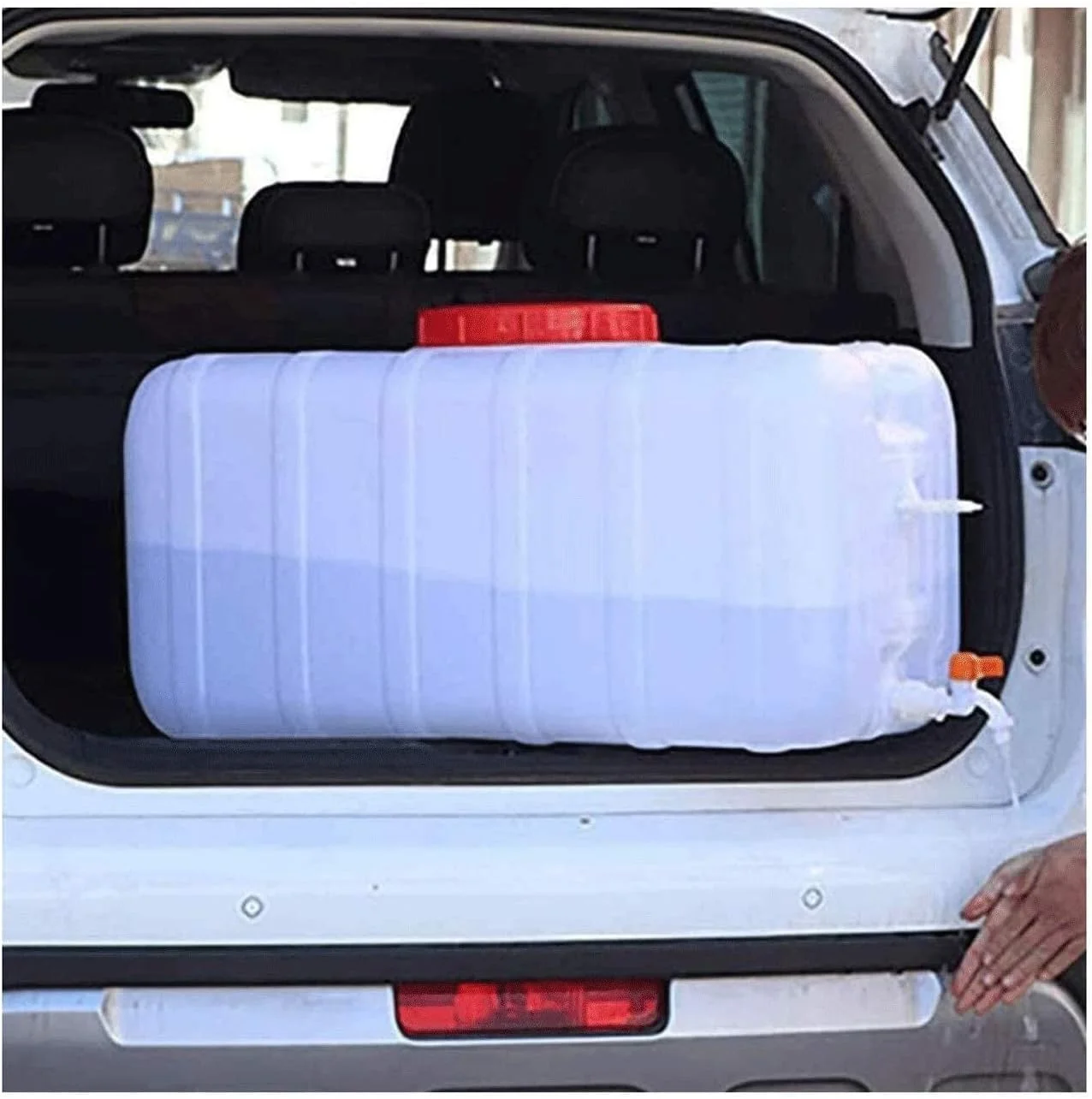 مخزن آب افقی مربعی IJHGH، تانک ذخیره آب با ظرفیت بالا 25L/50L/100L/150L/200L، مخزن آب افقی ضخیم تخمیر با درب، سطل پلاستیکی مواد غذایی