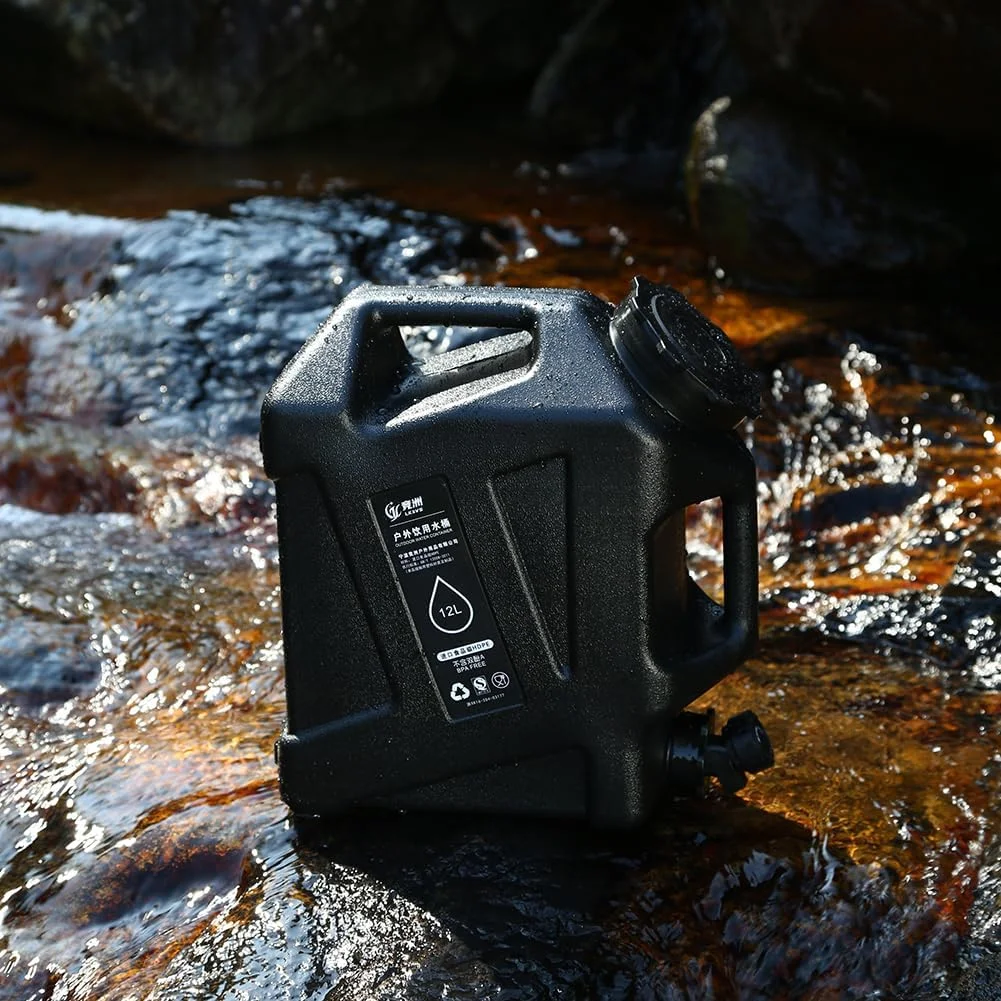 مخزن آب HiGropcore با شیر - گالن 10/9 لیتری / 12 لیتری، قمقمه آب قابل حمل برای کمپینگ، مخزن آب اضطراری بدون BPA برای کمپ، پیاده روی در فضای باز مخزن آب HiGropcore با شیر - گالن 10/9 لیتری / 12 لیتری، قمقمه آب قابل حمل برای کمپینگ، مخزن آب اضطراری بدون BPA برای کمپ، پیاده روی در فضای باز