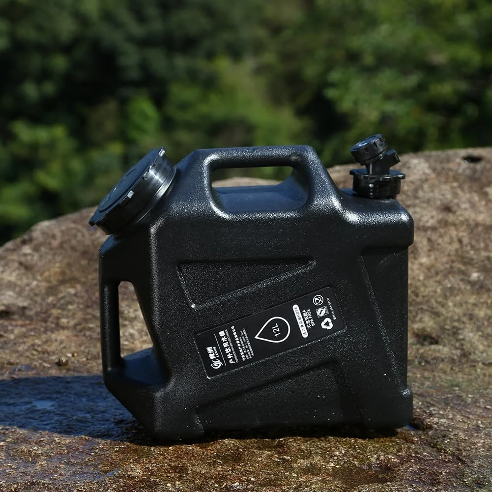 مخزن آب HiGropcore با شیر - گالن 10/9 لیتری / 12 لیتری، قمقمه آب قابل حمل برای کمپینگ، مخزن آب اضطراری بدون BPA برای کمپ، پیاده روی در فضای باز مخزن آب HiGropcore با شیر - گالن 10/9 لیتری / 12 لیتری، قمقمه آب قابل حمل برای کمپینگ، مخزن آب اضطراری بدون BPA برای کمپ، پیاده روی در فضای باز