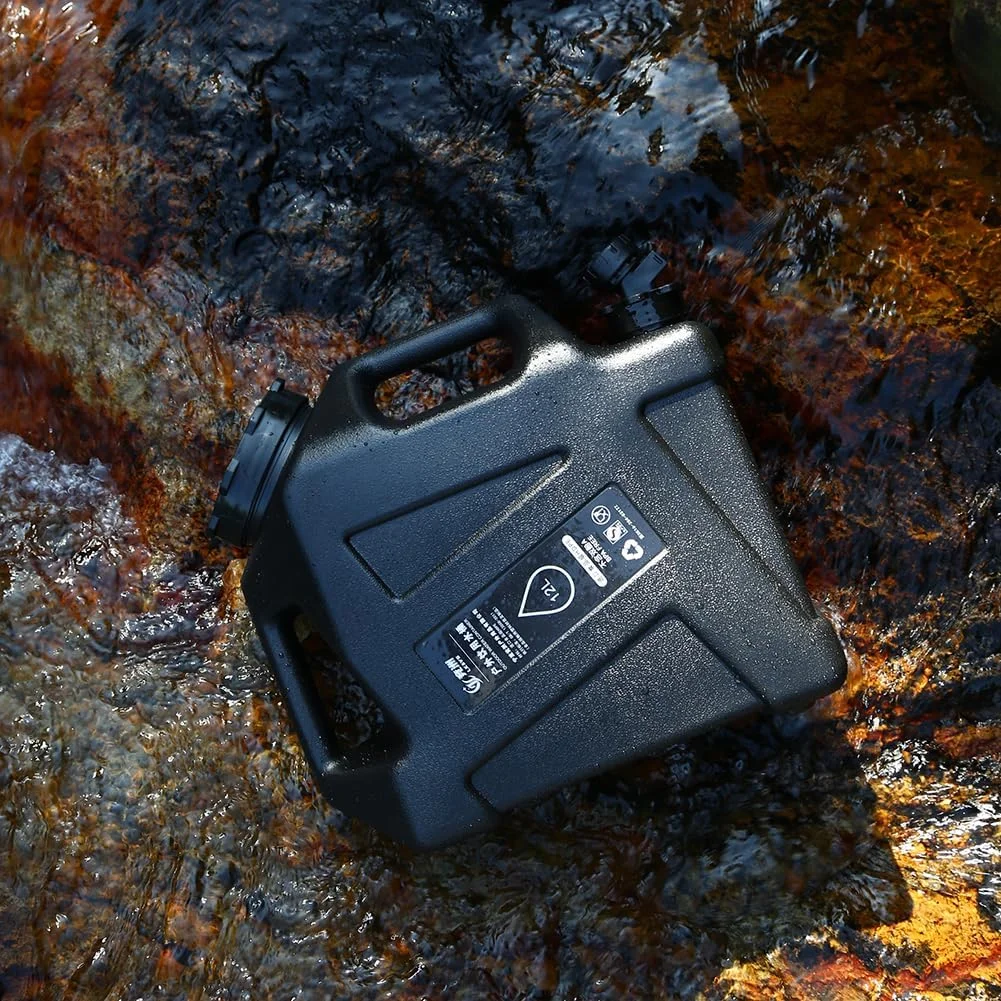 مخزن آب HiGropcore با شیر - گالن 10/9 لیتری / 12 لیتری، قمقمه آب قابل حمل برای کمپینگ، مخزن آب اضطراری بدون BPA برای کمپ، پیاده روی در فضای باز مخزن آب HiGropcore با شیر - گالن 10/9 لیتری / 12 لیتری، قمقمه آب قابل حمل برای کمپینگ، مخزن آب اضطراری بدون BPA برای کمپ، پیاده روی در فضای باز