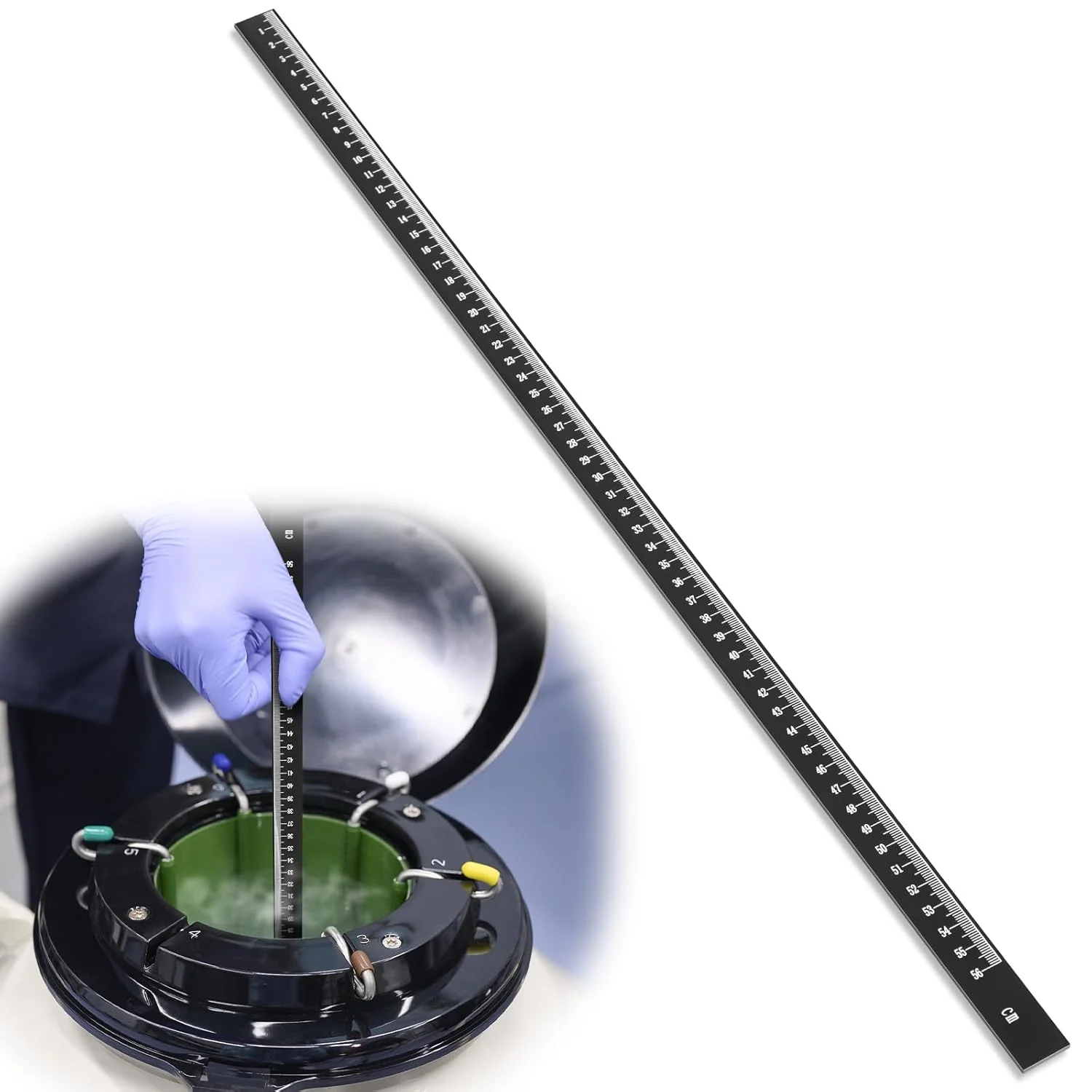 میله اندازه گیری نیتروژن مایع Kingdder، طول 1 تا 56 سانتی متر، ابزار دقیق برای اندازه گیری عمق برودتی در مخازن و تانکرهای ذخیره سازی