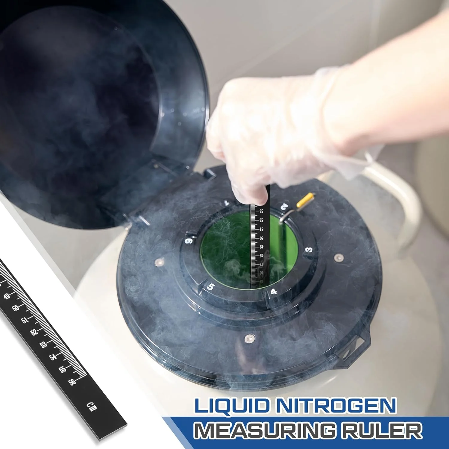 میله اندازه گیری نیتروژن مایع Kingdder، طول 1 تا 56 سانتی متر، ابزار دقیق برای اندازه گیری عمق برودتی در مخازن و تانکرهای ذخیره سازی