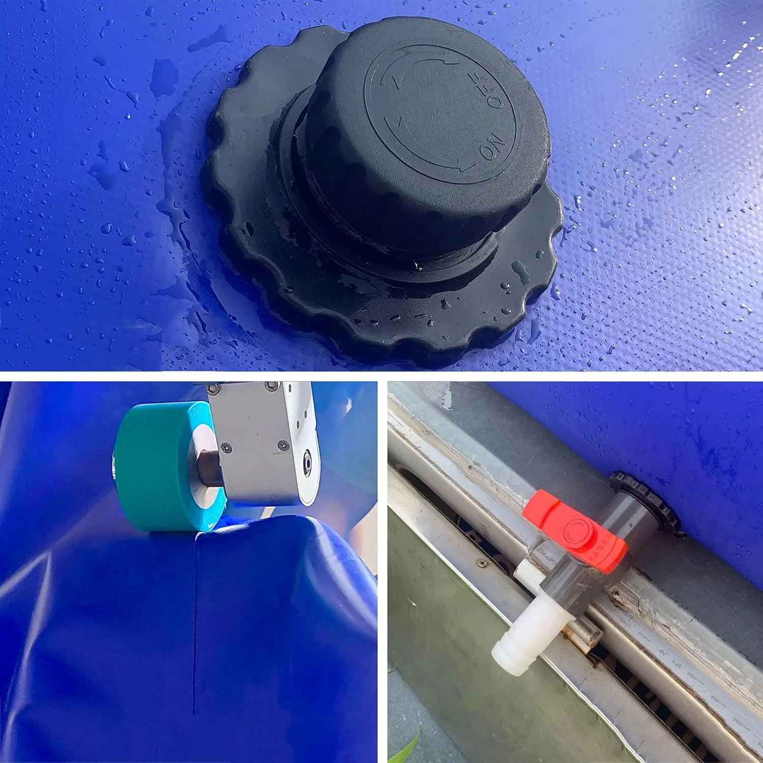 مخزن آب تاشو با ظرفیت بالا LFFH، مخزن ذخیره آب انعطاف پذیر با شیر روشن/خاموش، مخازن تاشو ذخیره آب با ظرفیت بزرگ (600 لیتر) WMEIE