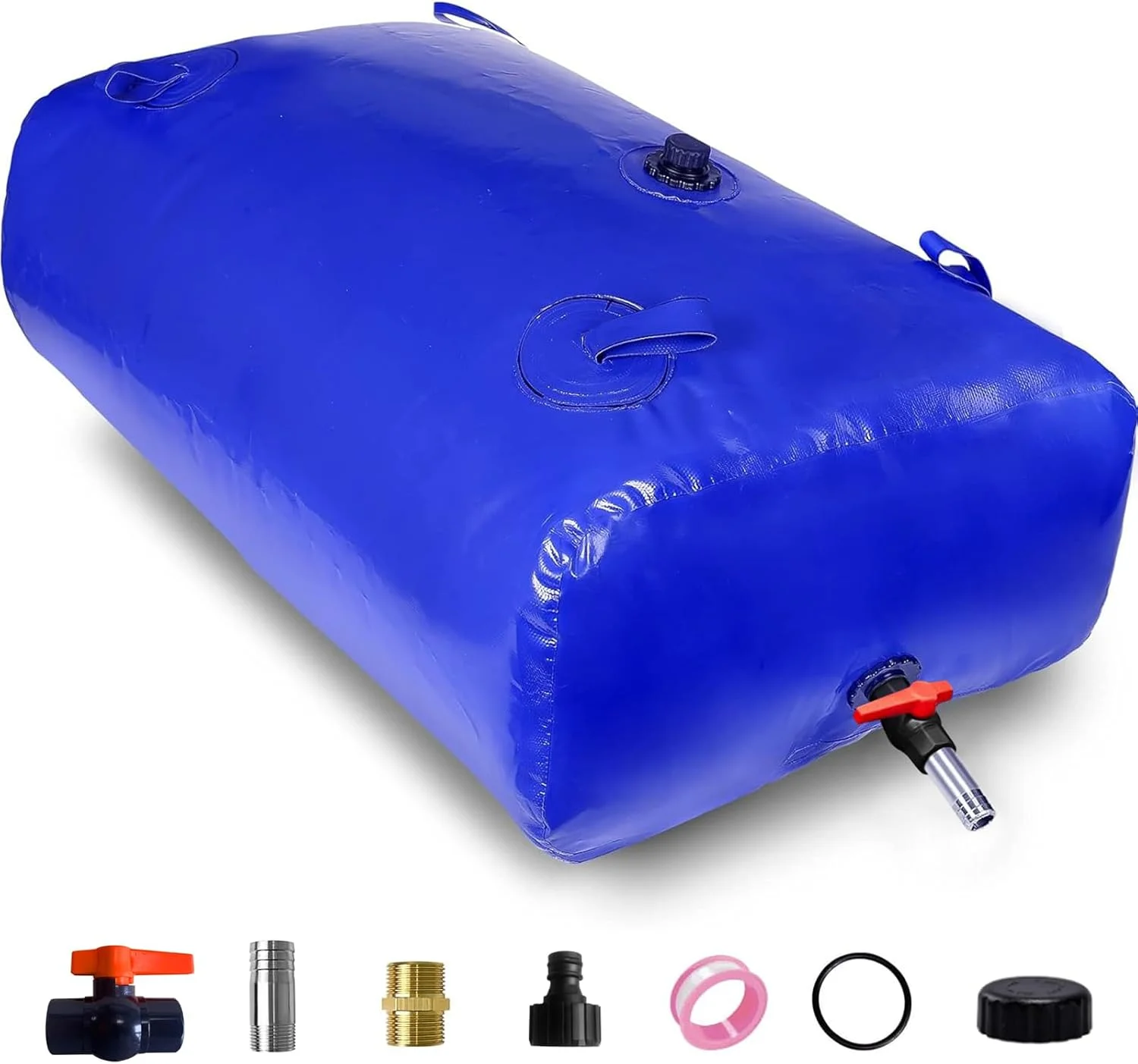 مخزن آب تاشو قابل حمل MXQMKL با ظرفیت 240 لیتر / 63.4 گالن، کیسه آب نرم با ظرفیت بزرگ، مقاوم در برابر خشکسالی، پیشگیری از آتش سوزی، آب اضطراری