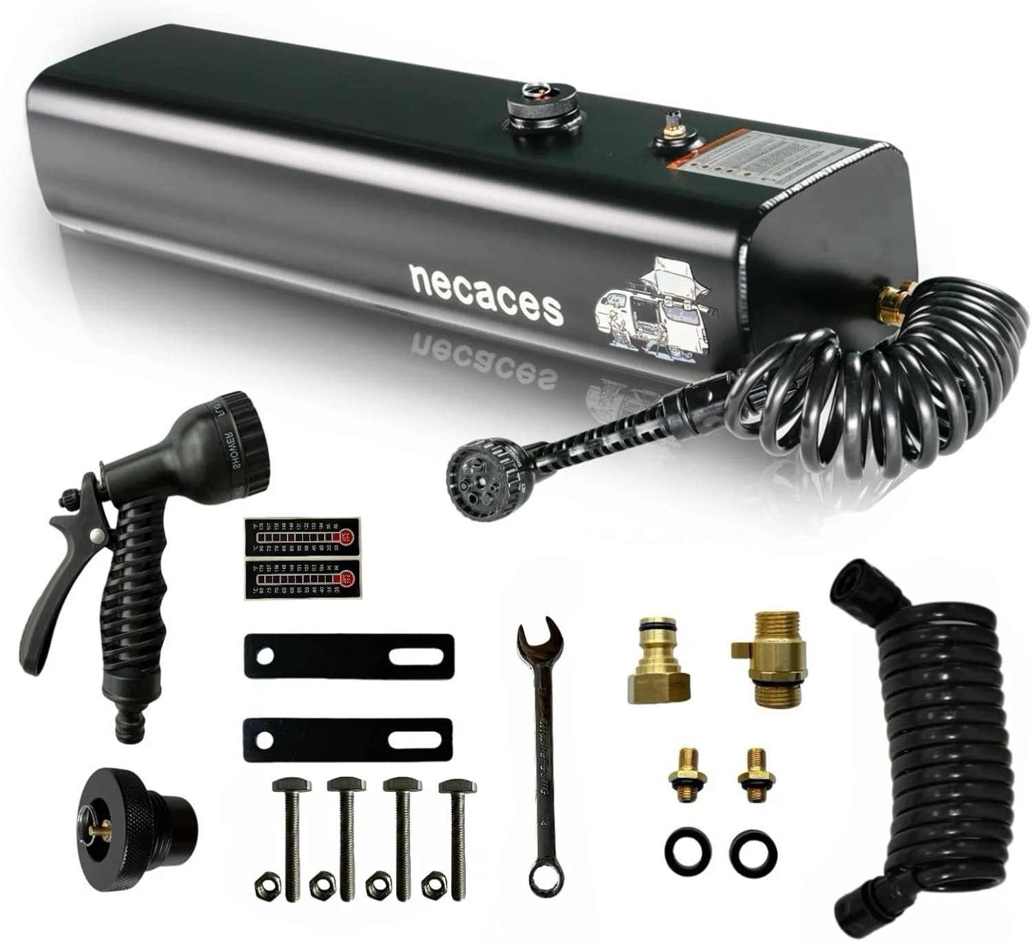 مخزن آب تحت فشار ارتقا یافته 17 لیتری برای دوش کمپینگ