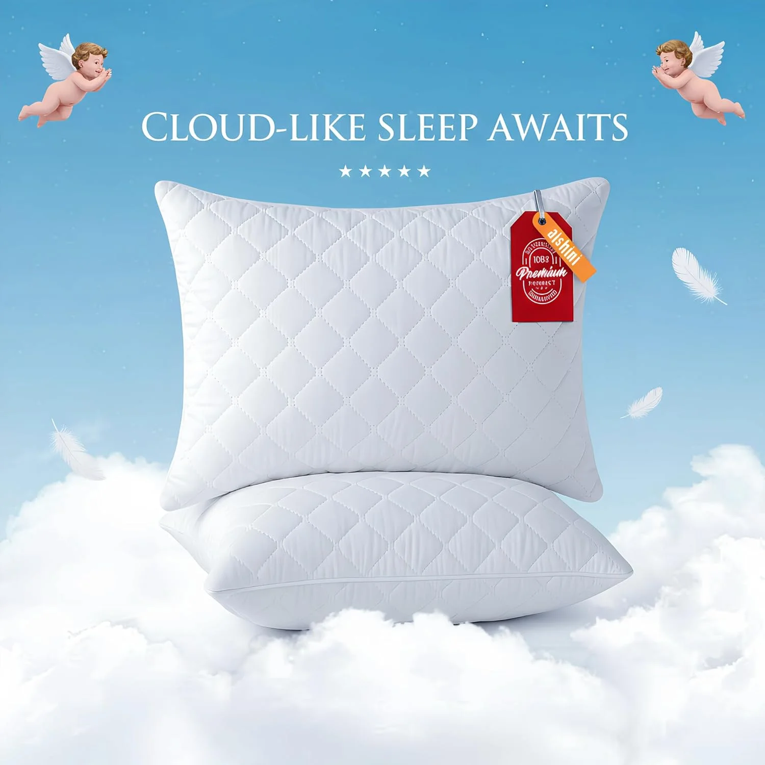 بالش میکروفایبر لحافی Aishini® ابعاد 45 در 70 سانتی متر، بالش های هتلی لوکس برای خواب، بالش های تخت وکیوم شده برای خواب، بالش خواب سبک وزن لوکس و نرم و راحت سفید تک عددی (750 گرم) بالش میکروفایبر لحافی Aishini® ابعاد 45 در 70 سانتی متر، بالش های هتلی لوکس برای خواب، بالش های تخت وکیوم شده برای خواب، بالش خواب سبک وزن لوکس و نرم و راحت سفید تک عددی (750 گرم)