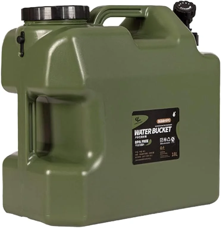 سطل ذخیره آب مسافرتی تاشو با شیر