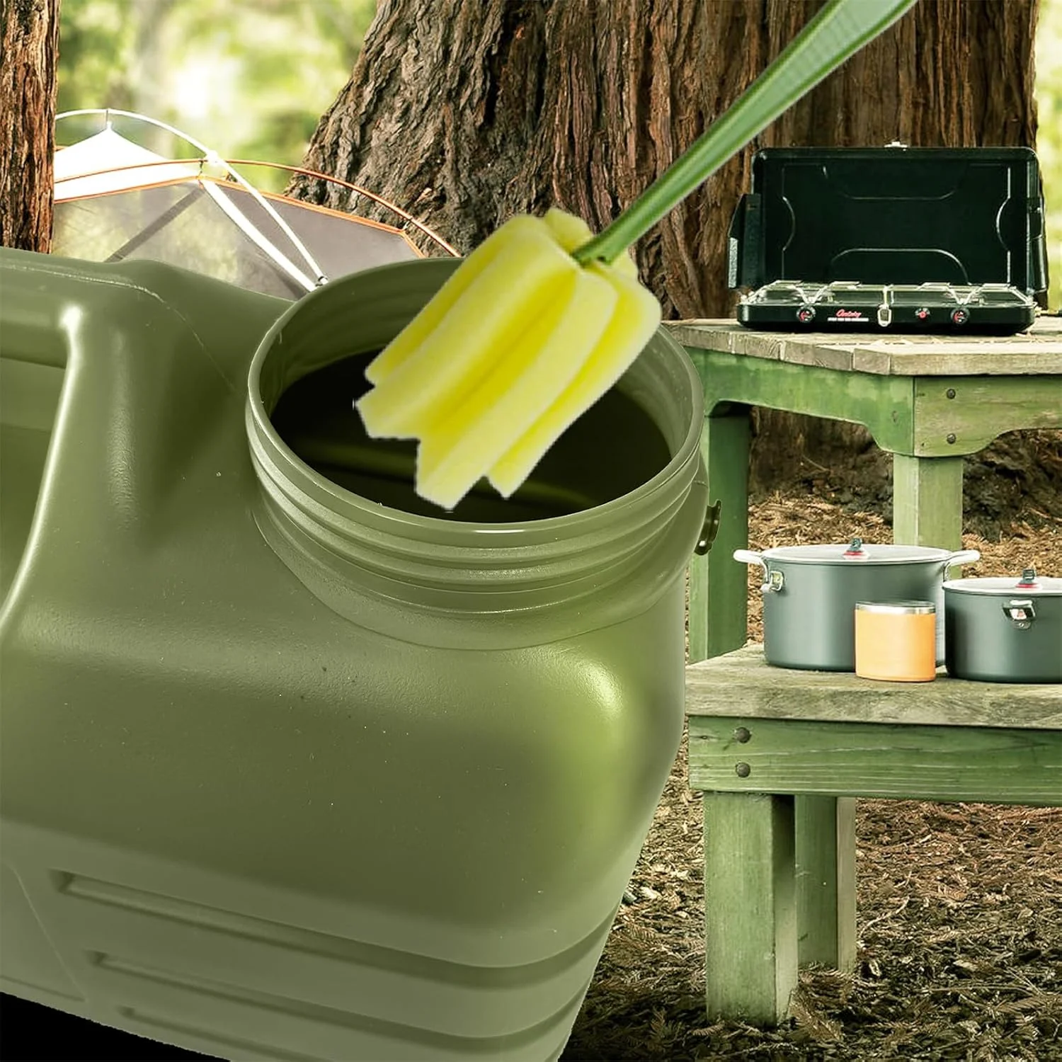 ظرف آب 3 گالنی با شیر، قمقمه آب کمپینگ قابل حمل، مخزن ذخیره آب بدون BPA برای کمپینگ، خودرو، ماشین، پیاده روی در فضای باز، پیک نیک، مواقع اضطراری