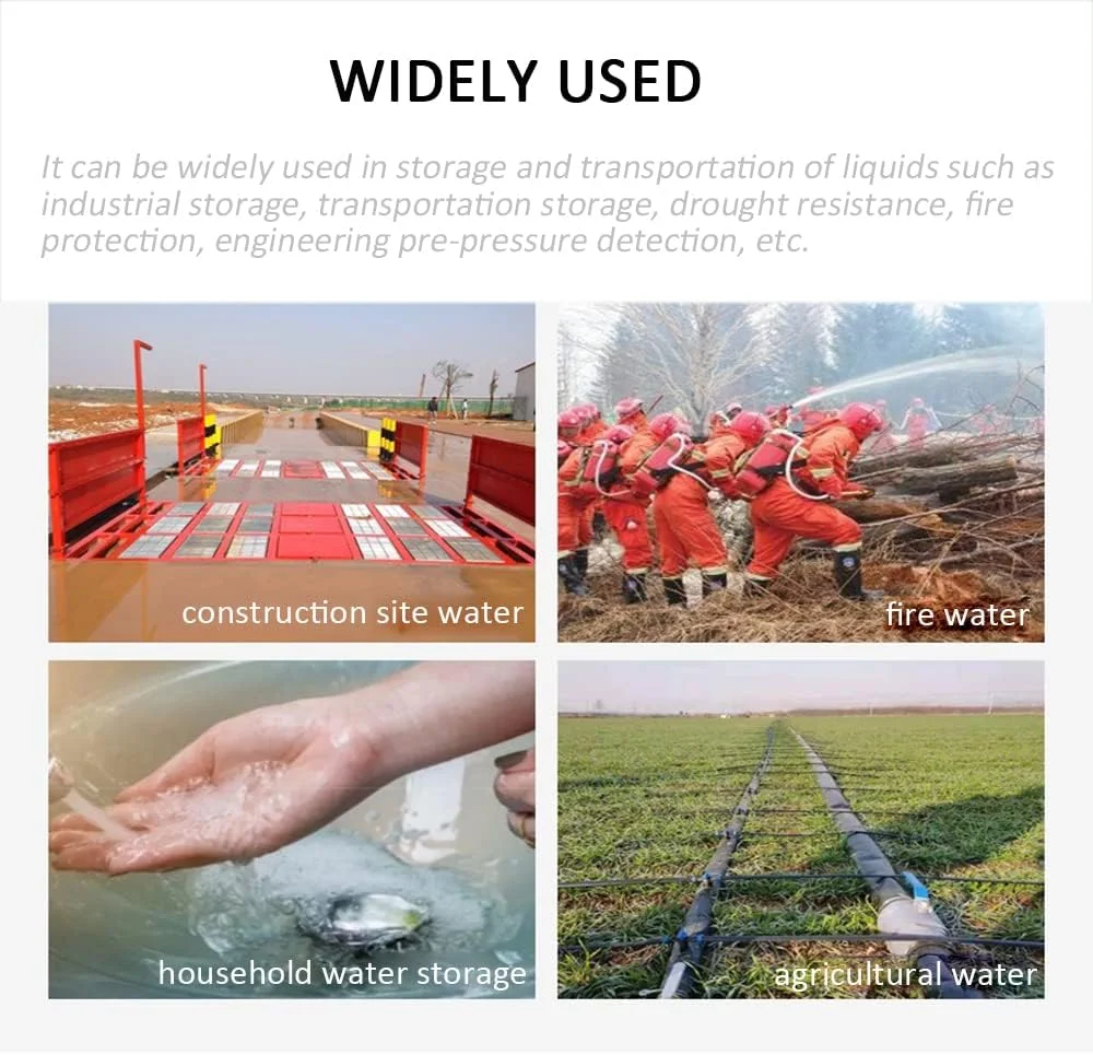 مخزن آب باران انعطاف پذیر ZCBYBT مناسب فضای باز، کیسه ذخیره آب با ظرفیت بالا، تانک آب تاشو و سبک با شیر برای کشاورزی مقاوم در برابر خشکسالی و آتش نشانی، 1.5 * 0.9 * 0.5 متر: 670 لیتر