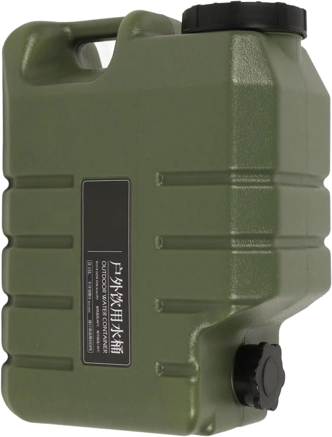 ظرف نگهداری آب زودو، مخزن آب 15 لیتری بدون BPA، ظرف آب قابل حمل با شیر، لوازم بقا مخزن آب در فضای باز برای کمپینگ، پیاده روی، پیک نیک، شرایط اضطراری، سبز ارتشی ظرف نگهداری آب زودو، مخزن آب 15 لیتری بدون BPA، ظرف آب قابل حمل با شیر، لوازم بقا مخزن آب در فضای باز برای کمپینگ، پیاده روی، پیک نیک، شرایط اضطراری، سبز ارتشی