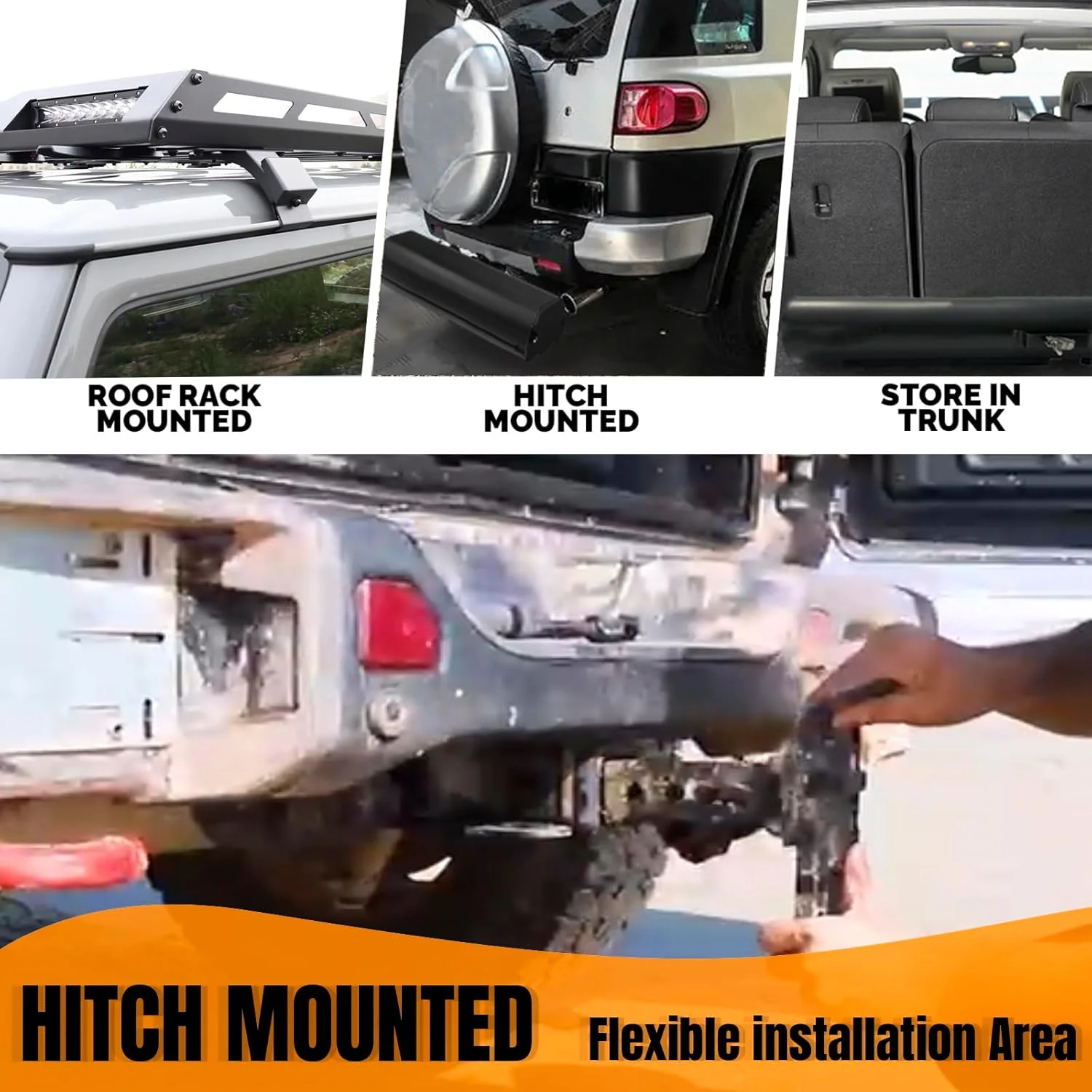 مخزن آب تحت فشار 15 لیتری ZHSYMX برای دوش کمپینگ و فعالیت های خارج از منزل، مخزن ذخیره آب قابل نصب روی سپر برای وسایل نقلیه، کامیون ها، SUV