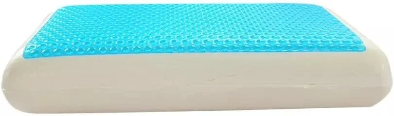 بالش مموری فوم برای گردن، بالش ژله ای تخت خواب برای پهلو، پشت و شکم، نرم و راحت با روکش قابل شستشو (60x40x13 سانتی متر)