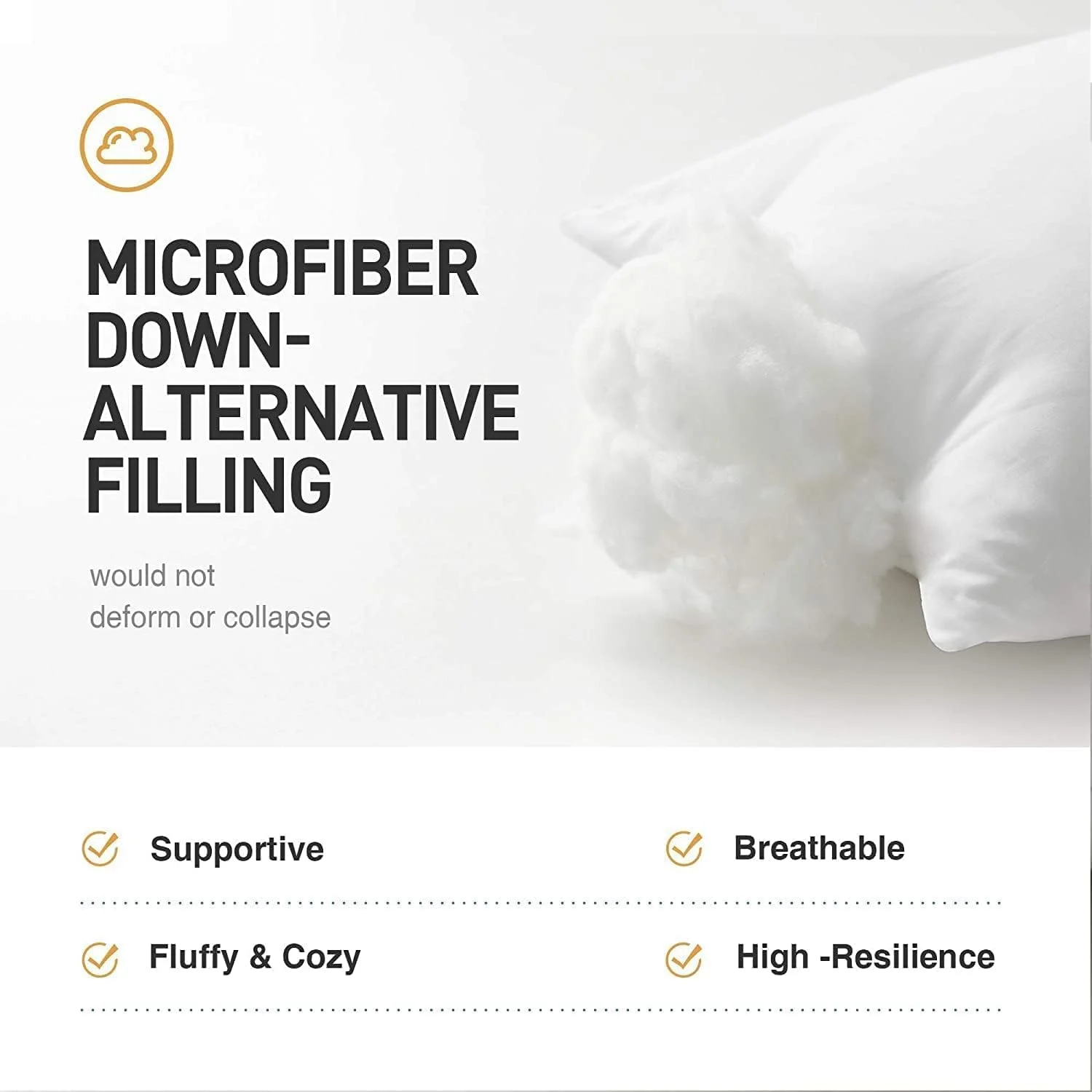 بالشتک داخلی کوسن امیننس هوم دریم‌لاینر آلگو 50x50 سانتی‌متر، پر شده با الیاف جایگزین پر، پارچه نخی خالص و طبیعی، راحت، نرم و تنفس‌پذیر، پشتیبانی عالی از کمر، قابل شستشو و نگهداری آسان.