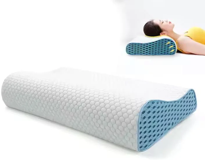 بالش مموری فوم مشبک ارگونومیک COMFET® - سفید 60x35 سانتی متر (9-11 سانتی متر) بالش ارتوپدی برای تسکین درد گردن و شانه بالش های کانتوری تخت خواب برای خوابندگان جانبی، پشتی و شکمی با روکش قابل شستشو.