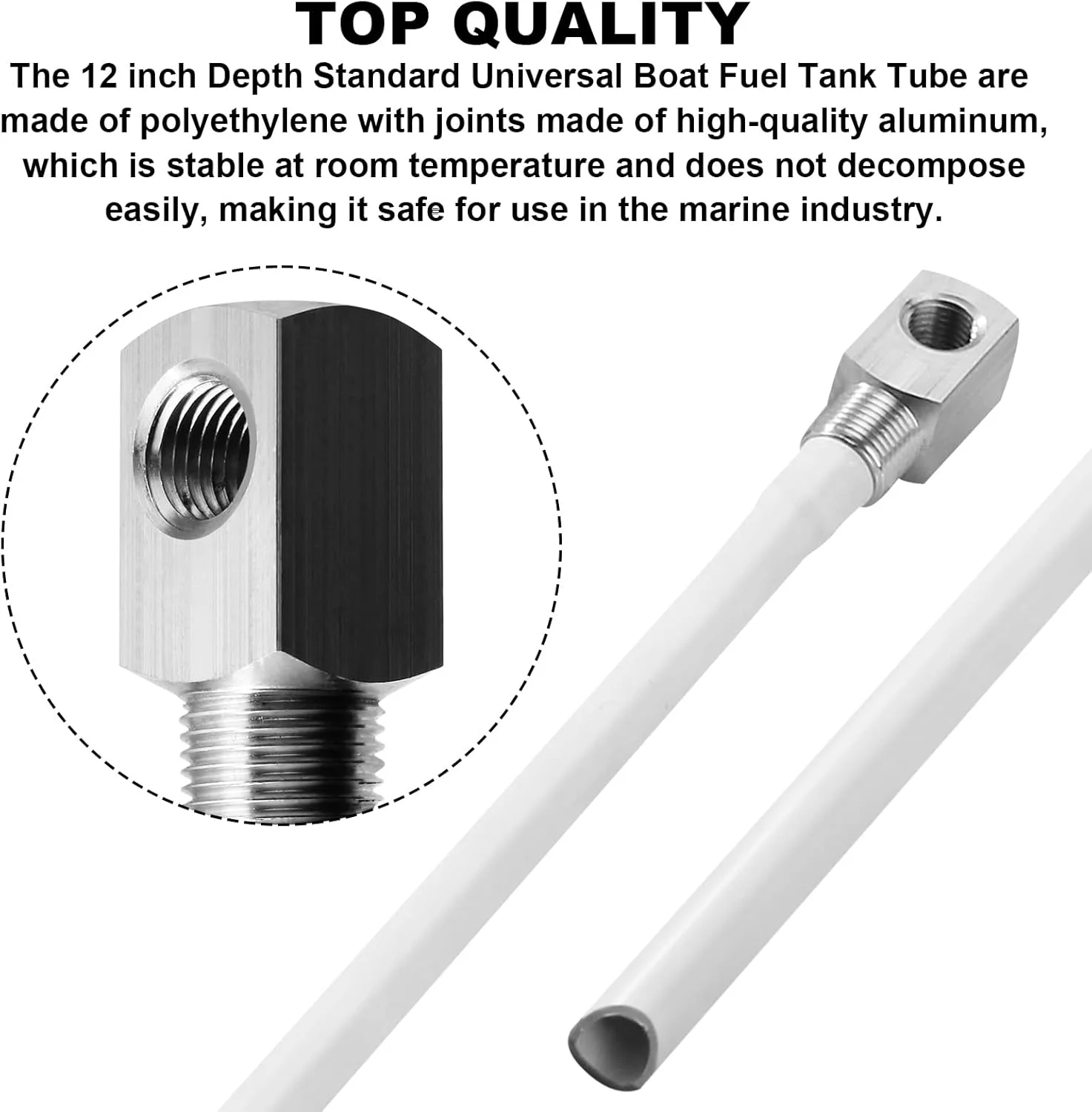 لوله برداشت سوخت مخزن 7-0948، طول 12 اینچ، استاندارد، جهانی، لوله مخزن گاز قایق، لوله سوخت پلی اتیلن سخت قابل تنظیم با صافی لوله برداشت سوخت مخزن 7-0948، طول 12 اینچ، استاندارد، جهانی، لوله مخزن گاز قایق، لوله سوخت پلی اتیلن سخت قابل تنظیم با صافی