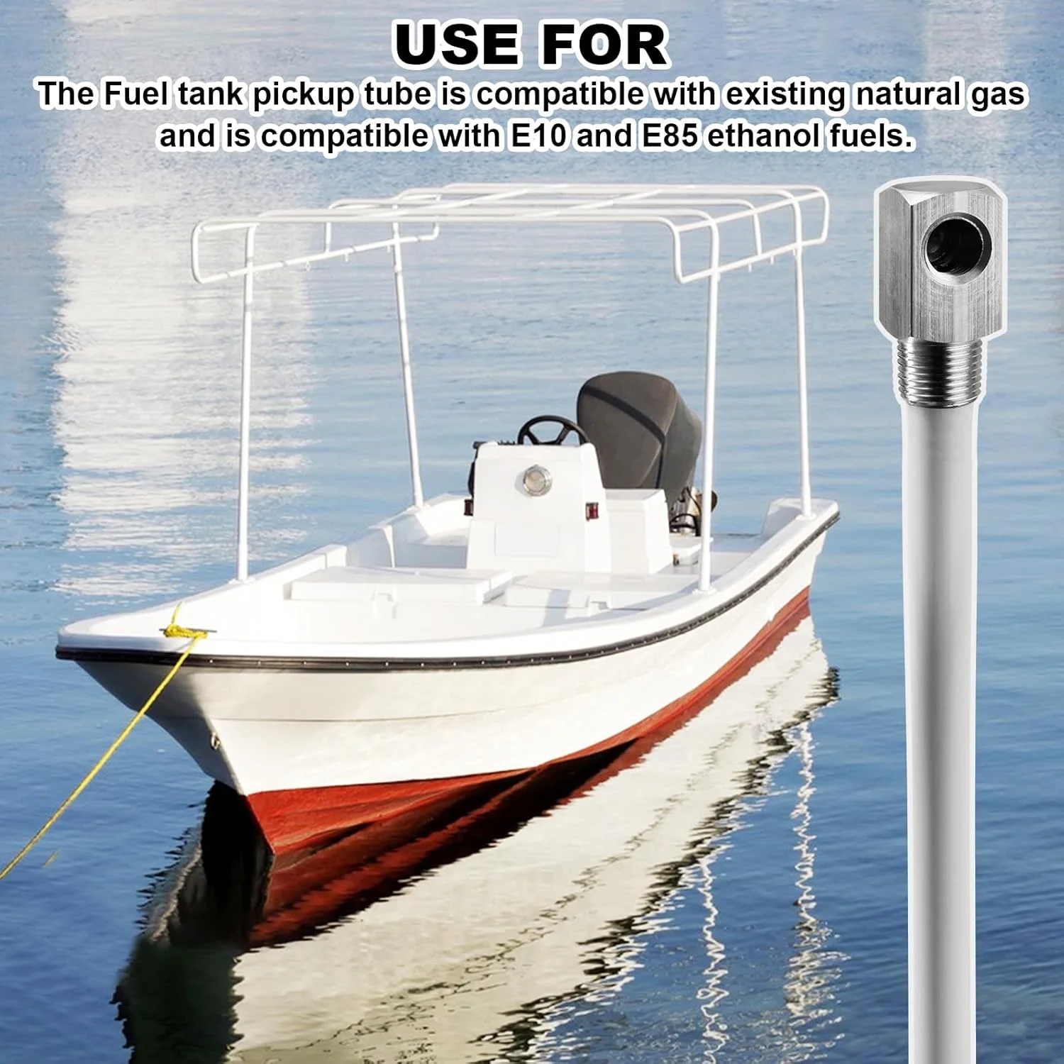 لوله برداشت سوخت مخزن 7-0948، طول 12 اینچ، استاندارد، جهانی، لوله مخزن گاز قایق، لوله سوخت پلی اتیلن سخت قابل تنظیم با صافی لوله برداشت سوخت مخزن 7-0948، طول 12 اینچ، استاندارد، جهانی، لوله مخزن گاز قایق، لوله سوخت پلی اتیلن سخت قابل تنظیم با صافی