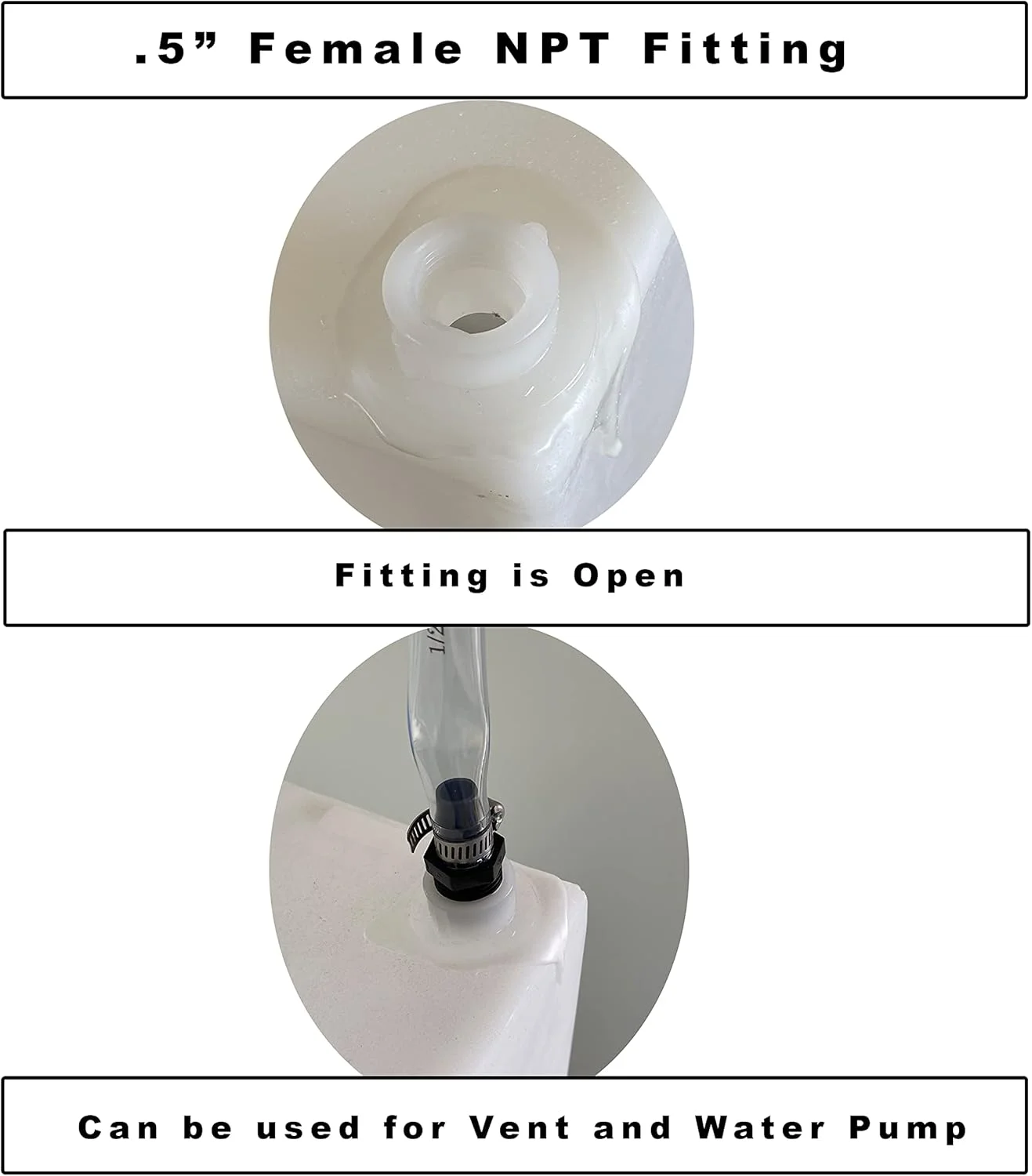 مخزن آب 25 گالنی تازه و خاکستری برای RV