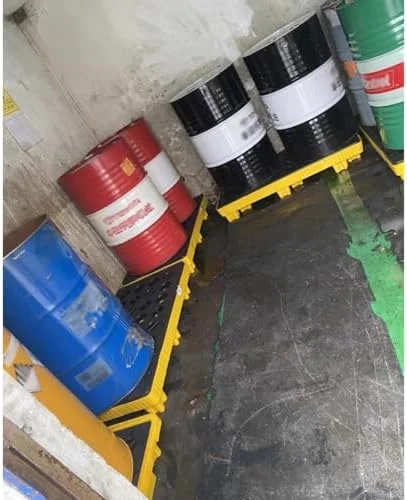 پالت مهار نشت بشکه، سینی نشت مخزن روغن، پلتفرم نشت ماژولار بشکه 1 عددی، سینی پلی اتیلن صنعتی، پالت مهار نشت برای انبار گاراژ، زرد - 90 لیتر پالت مهار نشت بشکه، سینی نشت مخزن روغن، پلتفرم نشت ماژولار بشکه 1 عددی، سینی پلی اتیلن صنعتی، پالت مهار نشت برای انبار گاراژ، زرد - 90 لیتر