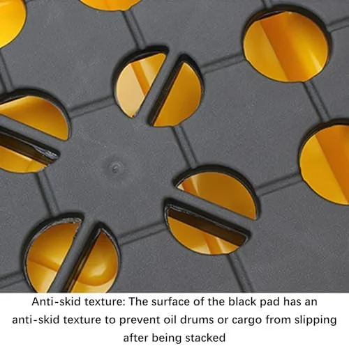 پالت نگهداری نشت بشکه، سینی پلی اتیلنی ضد نشت برای مخزن روغن و نگهداری مواد شیمیایی، طراحی توری تخت