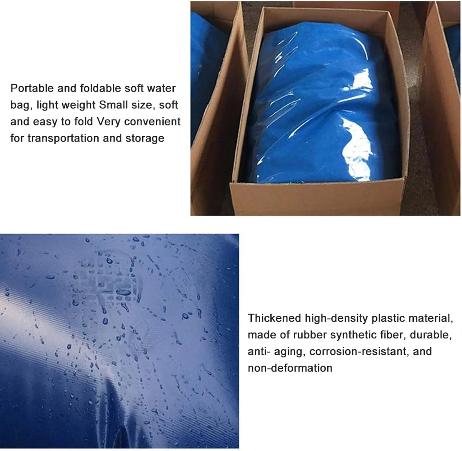 مخزن تاشو قابل حمل برای ذخیره آب، مخزن آب تاشو PVC با شیر، مقاوم در برابر خشکسالی، آتش نشانی، کشاورزی، آبیاری ساختمانی در فضای باز، 500 لیتر مخزن تاشو قابل حمل برای ذخیره آب، مخزن آب تاشو PVC با شیر، مقاوم در برابر خشکسالی، آتش نشانی، کشاورزی، آبیاری ساختمانی در فضای باز، 500 لیتر