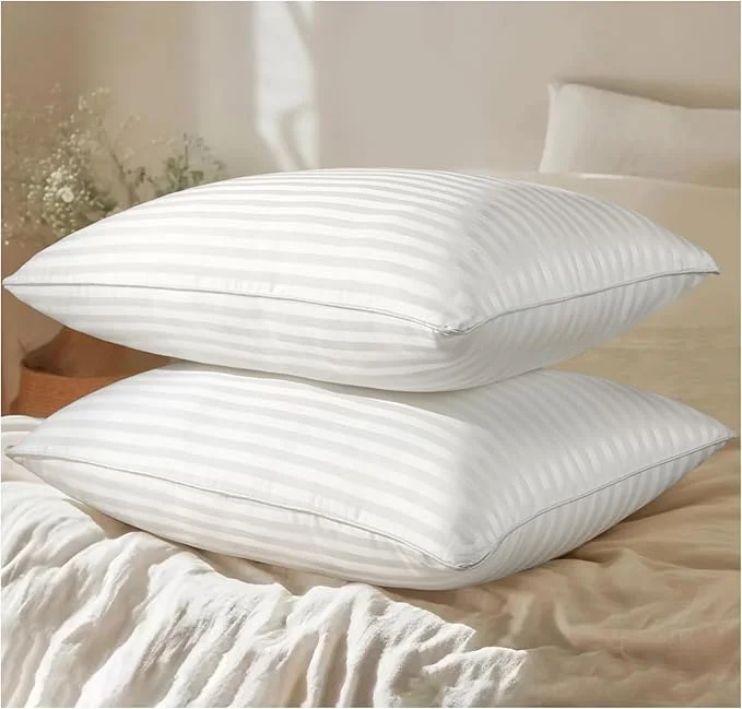 بالش های تخت خواب برای خوابیدن، ست 2 عددی - سایز استاندارد - بالش های میکروفایبر نرم و طبی برای خوابیدن مناسب برای پهلو و پشت خواب ها (بسته 2 عددی، استاندارد 50x66 سانتی متر) بالش های تخت خواب برای خوابیدن، ست 2 عددی - سایز استاندارد - بالش های میکروفایبر نرم و طبی برای خوابیدن مناسب برای پهلو و پشت خواب ها (بسته 2 عددی، استاندارد 50x66 سانتی متر)