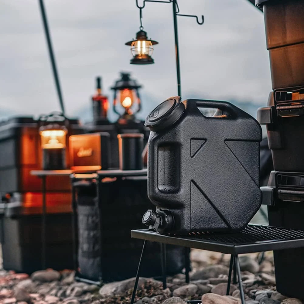 ظرف آب HiGropcore با شیر - مخزن آب قابل حمل برای کمپینگ، 10 لیتر/12 لیتر، بدون BPA - ذخیره آب اضطراری برای کمپ، پیاده‌روی در فضای باز