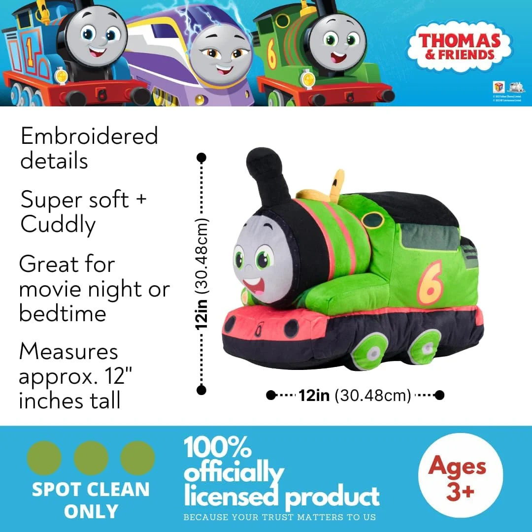 بالش بغلی نرم و لطیف قطار فرانکو کیدز توماس و دوستان، 12 اینچ، پرسی (محصول رسمی متل) بالش بغلی نرم و لطیف قطار فرانکو کیدز توماس و دوستان، 12 اینچ، پرسی (محصول رسمی متل)