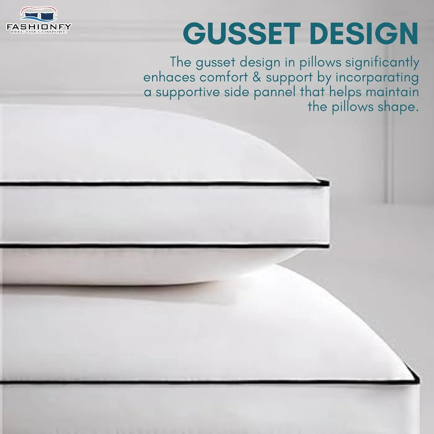 Hotel Quality Pillows for Hot Sleepers, Stomach & Back Sleepers | Soft Bed Pillows for Neck & Shoulder Pain | Pack of 2 Cooling Pillows with Down Alternative Fill -Standard (20" X 28")