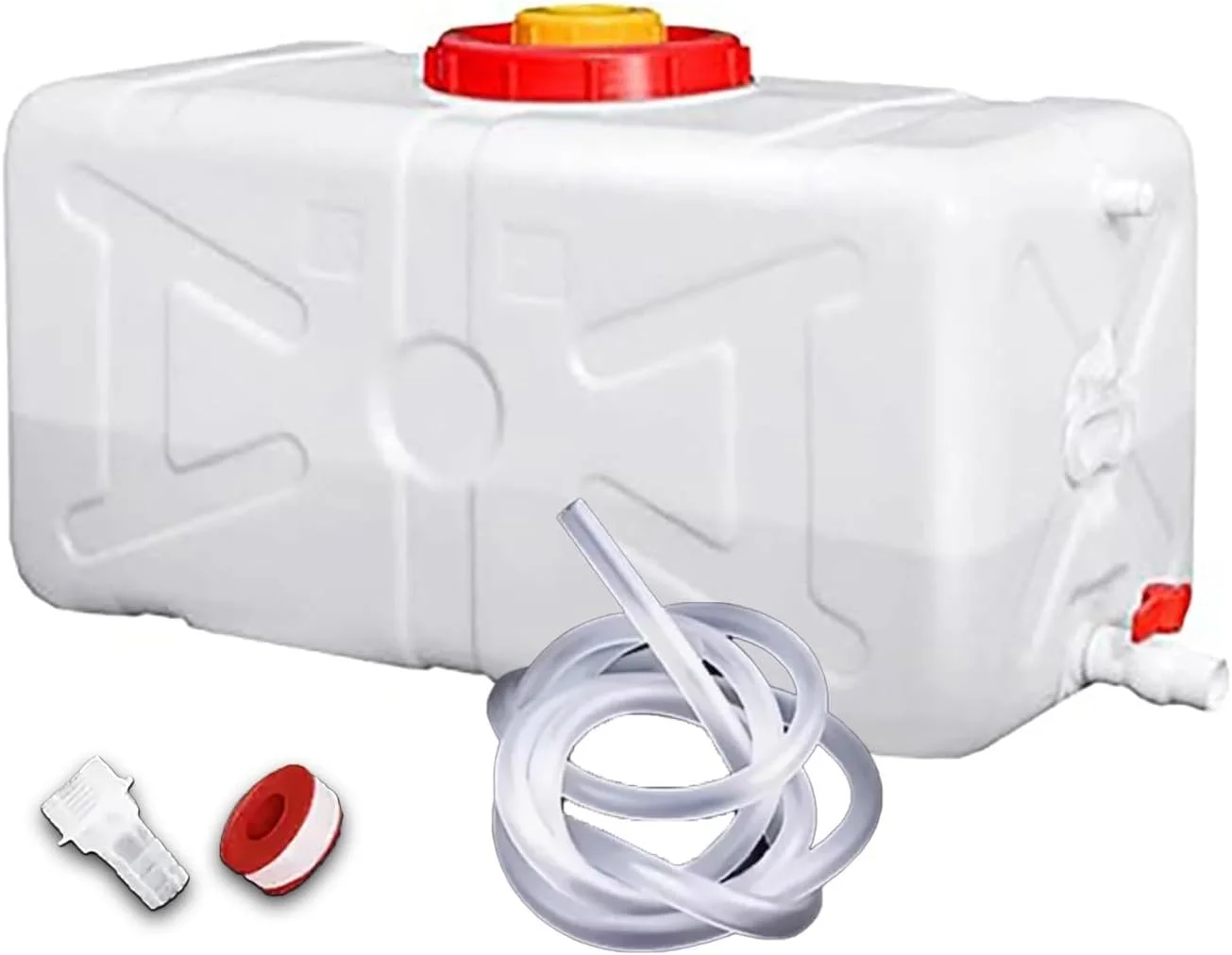 مخزن ذخیره آب چند منظوره HDPE درجه مواد غذایی IJHGH برای کمپینگ، پیاده روی، خانه، مزرعه، فضای باز - 25، 50، 80 و 200 لیتری