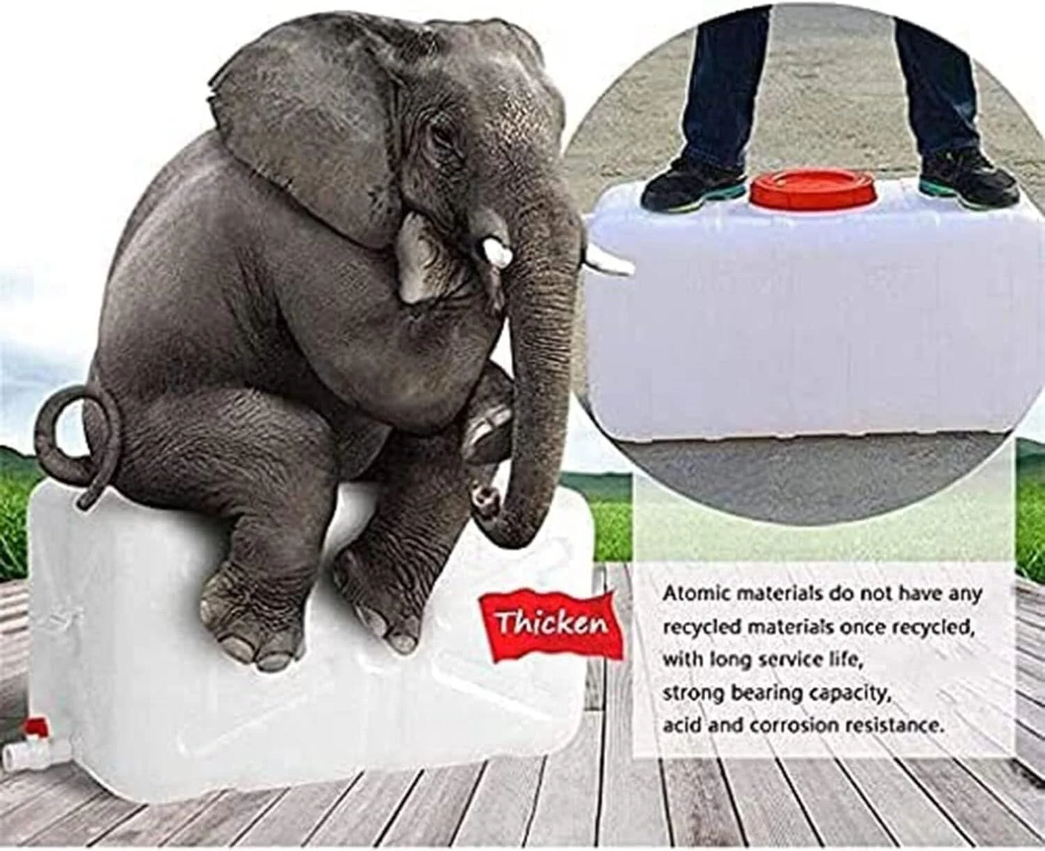 مخزن آب پلاستیکی ۱۰۰ لیتری، مخزن آب افقی مربعی ۲۰۰/۳۰۰ لیتری با درب و شیر پلاستیکی، مناسب برای کمپینگ در فضای باز، مخزن آب اضطراری خانگی مخزن آب پلاستیکی ۱۰۰ لیتری، مخزن آب افقی مربعی ۲۰۰/۳۰۰ لیتری با درب و شیر پلاستیکی، مناسب برای کمپینگ در فضای باز، مخزن آب اضطراری خانگی