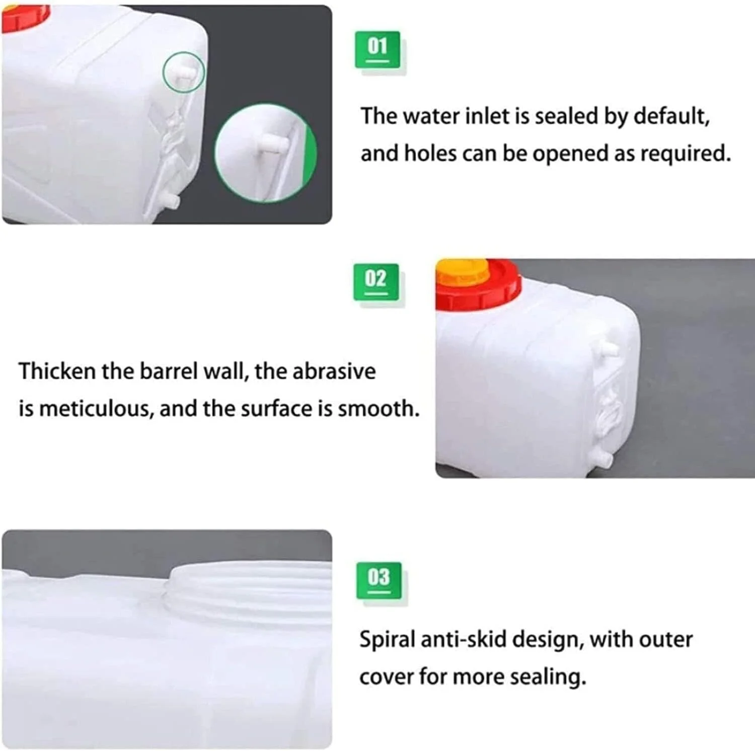 مخزن آب پلاستیکی ۱۰۰ لیتری، مخزن آب افقی مربعی ۲۰۰/۳۰۰ لیتری با درب و شیر پلاستیکی، مناسب برای کمپینگ در فضای باز، مخزن آب اضطراری خانگی مخزن آب پلاستیکی ۱۰۰ لیتری، مخزن آب افقی مربعی ۲۰۰/۳۰۰ لیتری با درب و شیر پلاستیکی، مناسب برای کمپینگ در فضای باز، مخزن آب اضطراری خانگی