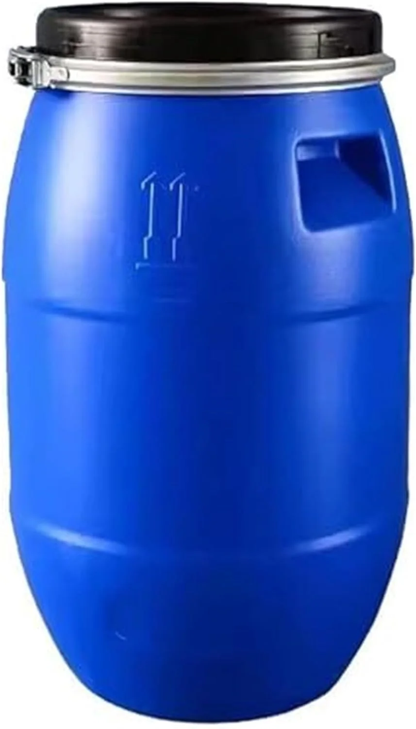 ظروف پلاستیکی ذخیره آب IJHGH، بشکه با درب و حلقه فلزی آب بندی، سطل های مواد غذایی برای حمل و نقل کارخانه، آبی