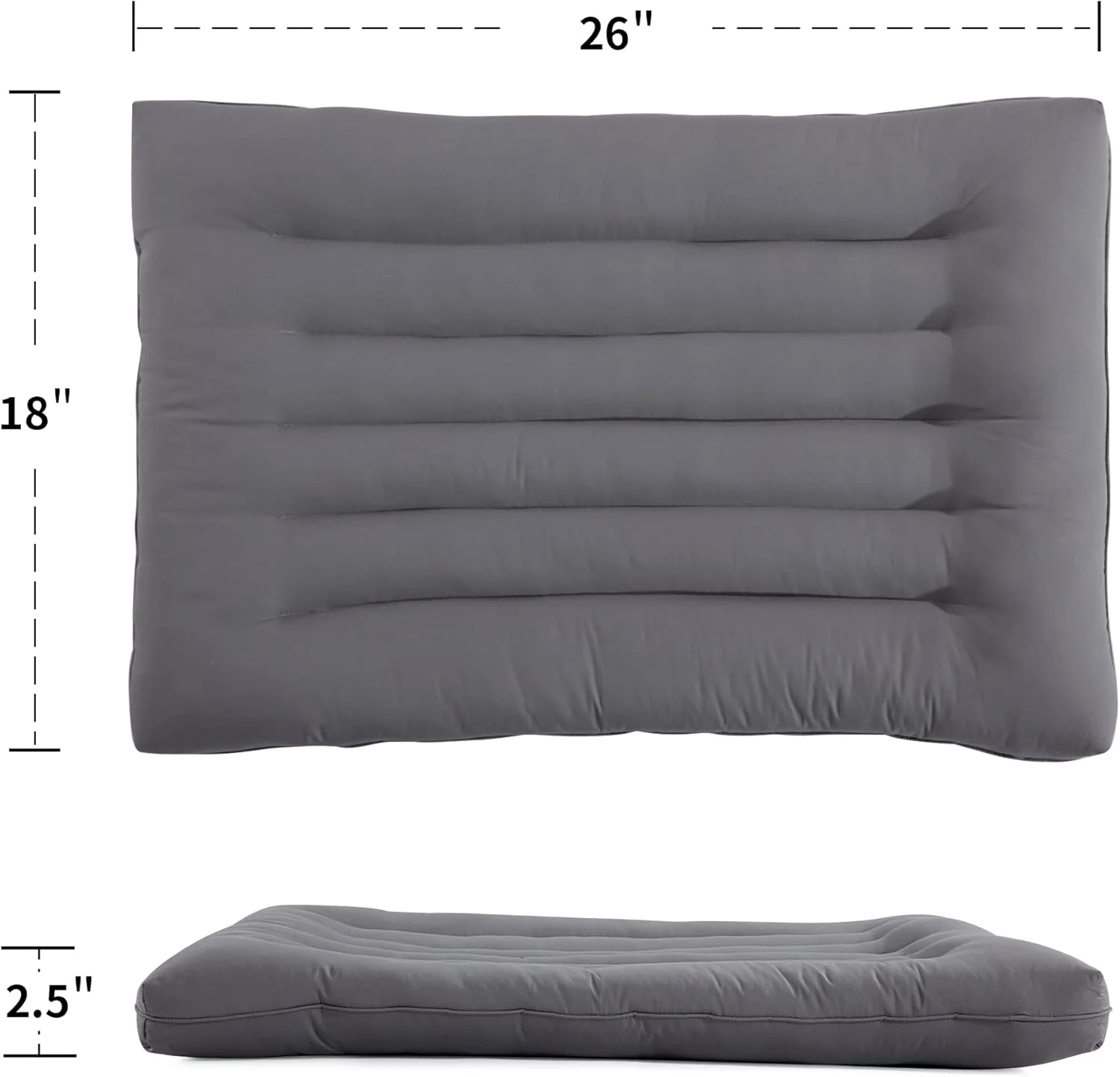بالش تخت فوق العاده نازک HOMBYS برای خواب، بالش باریک تخت برای خوابیدن
