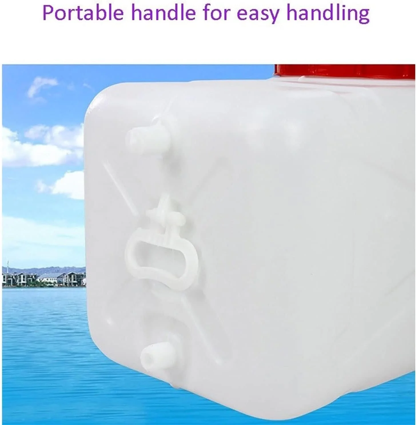 مخزن آب اضطراری کمپینگ باغ، 50L/80L/110L/160L/200L/310L/410L، ظرف آب قابل حمل با شیر، لوازم جانبی کاروان